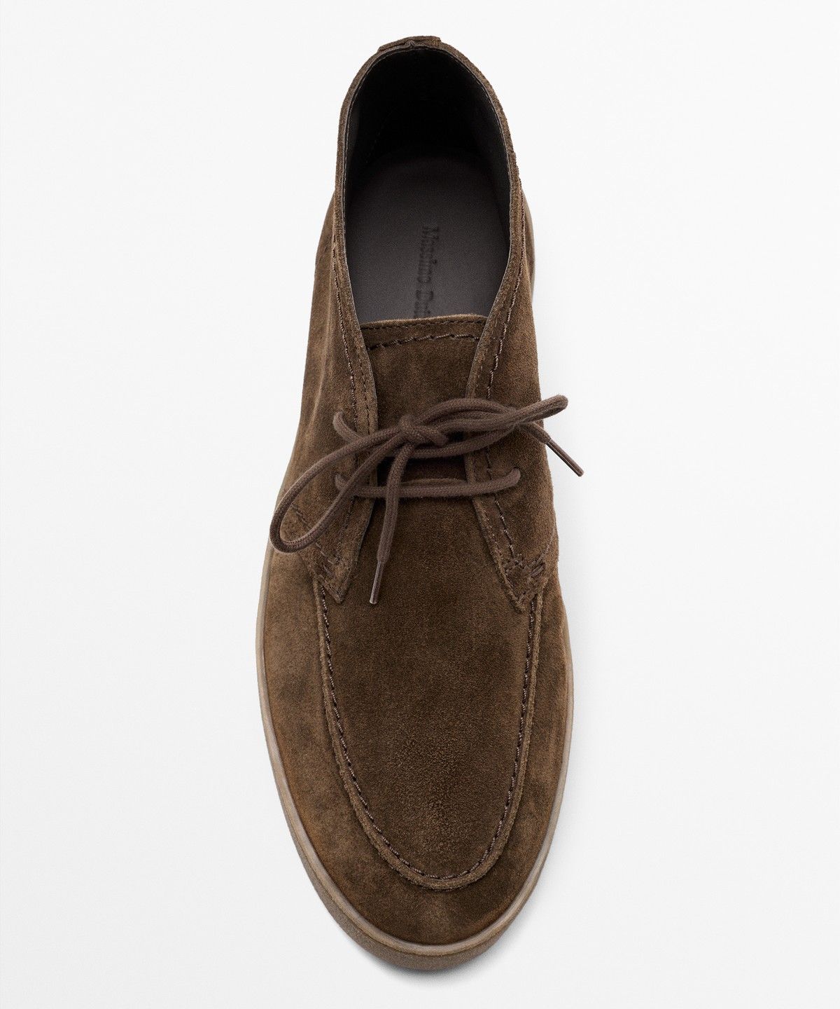 마시모두띠(MASSIMO DUTTI) 스플릿 스웨이드 스티치 디테일 부티 슈즈