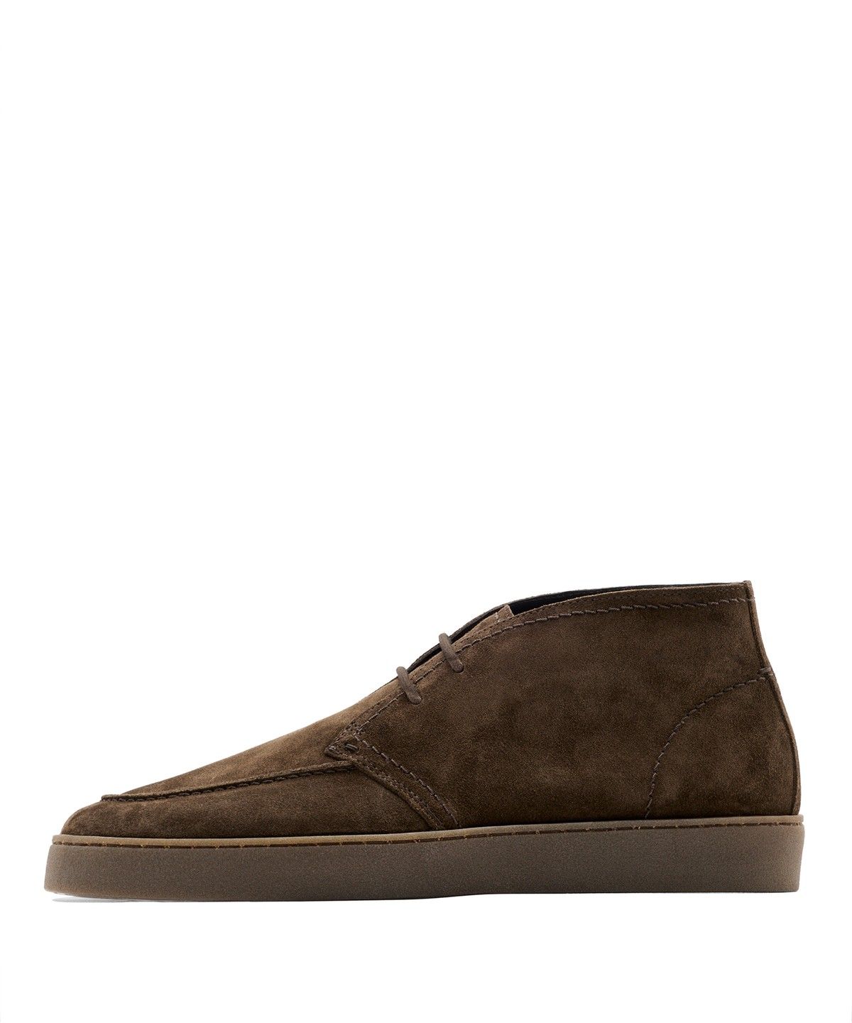 마시모두띠(MASSIMO DUTTI) 스플릿 스웨이드 스티치 디테일 부티 슈즈