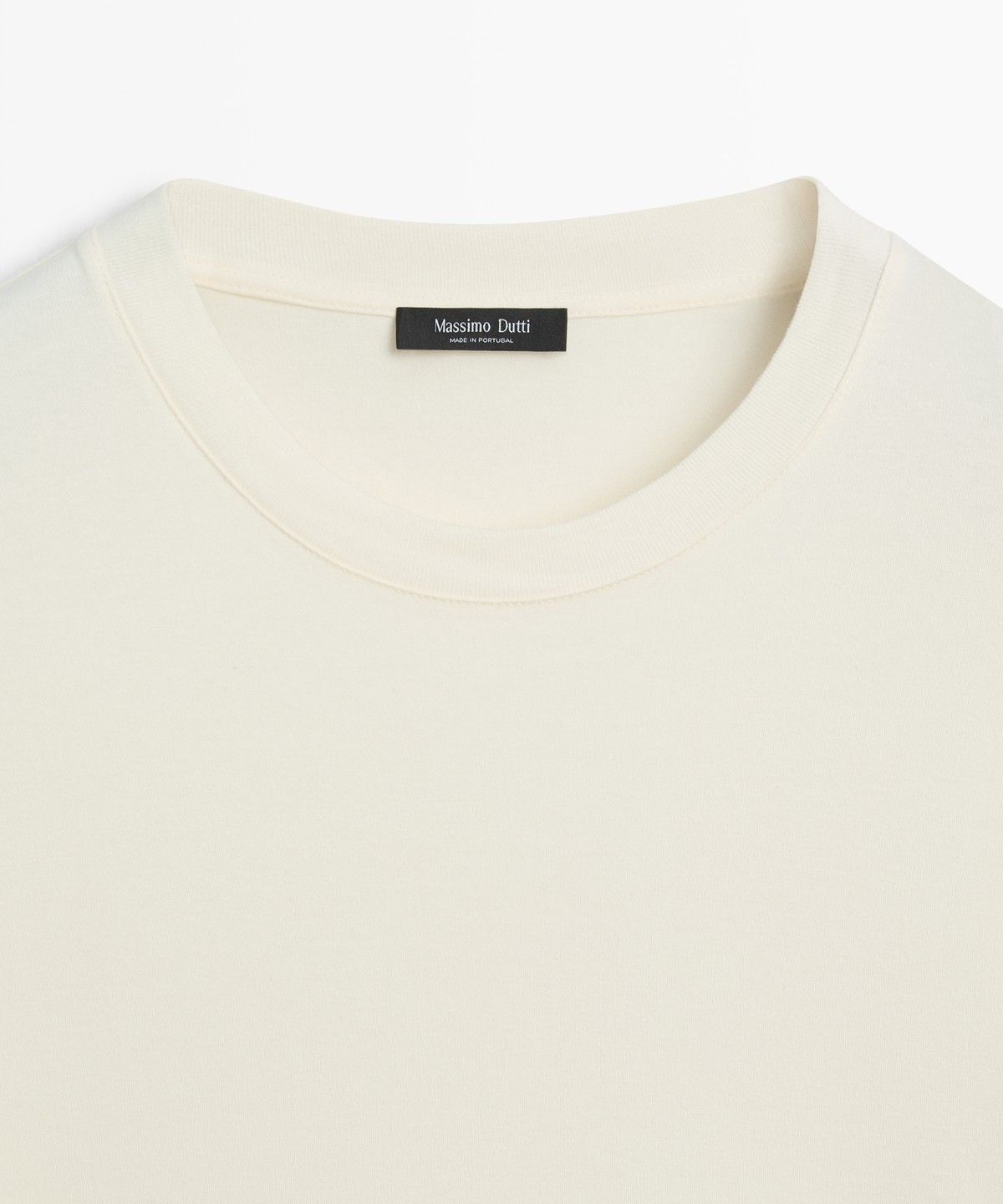 마시모두띠(MASSIMO DUTTI) 100% 코튼 긴소매 티셔츠