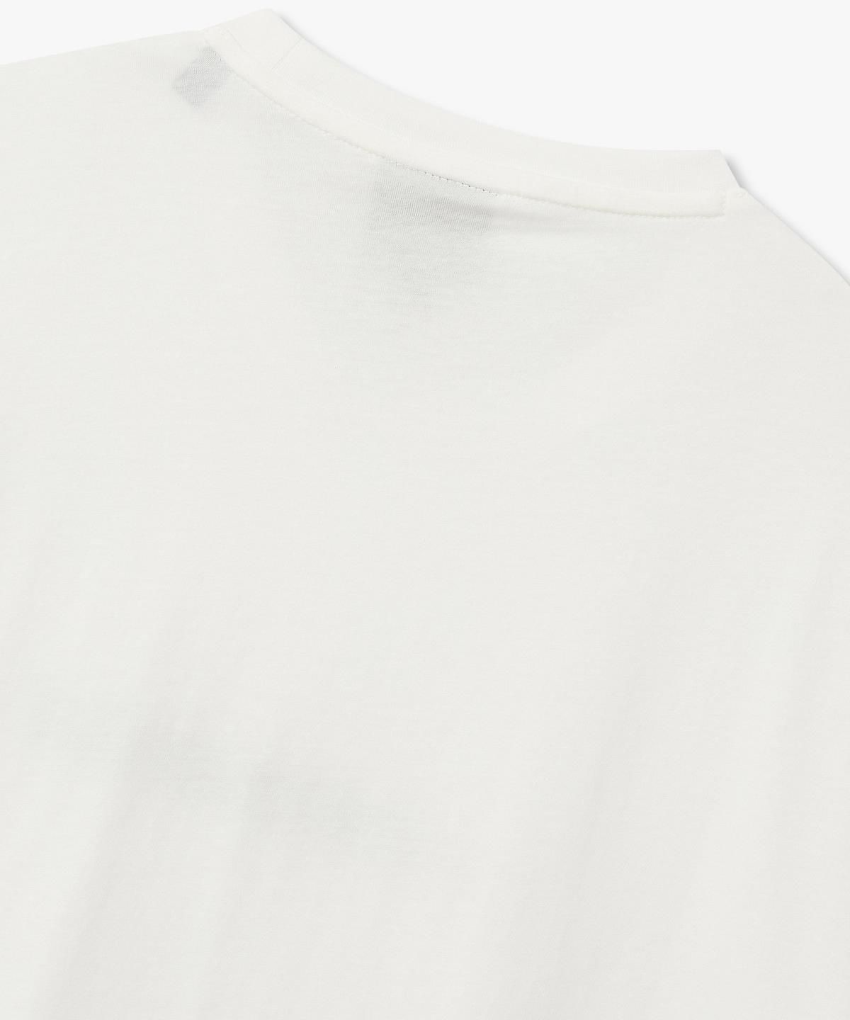 아르마니 익스체인지(ARMANI EXCHANGE) 남성 그라데이션 로고 자수 티셔츠 _오프 화이트_A416130027