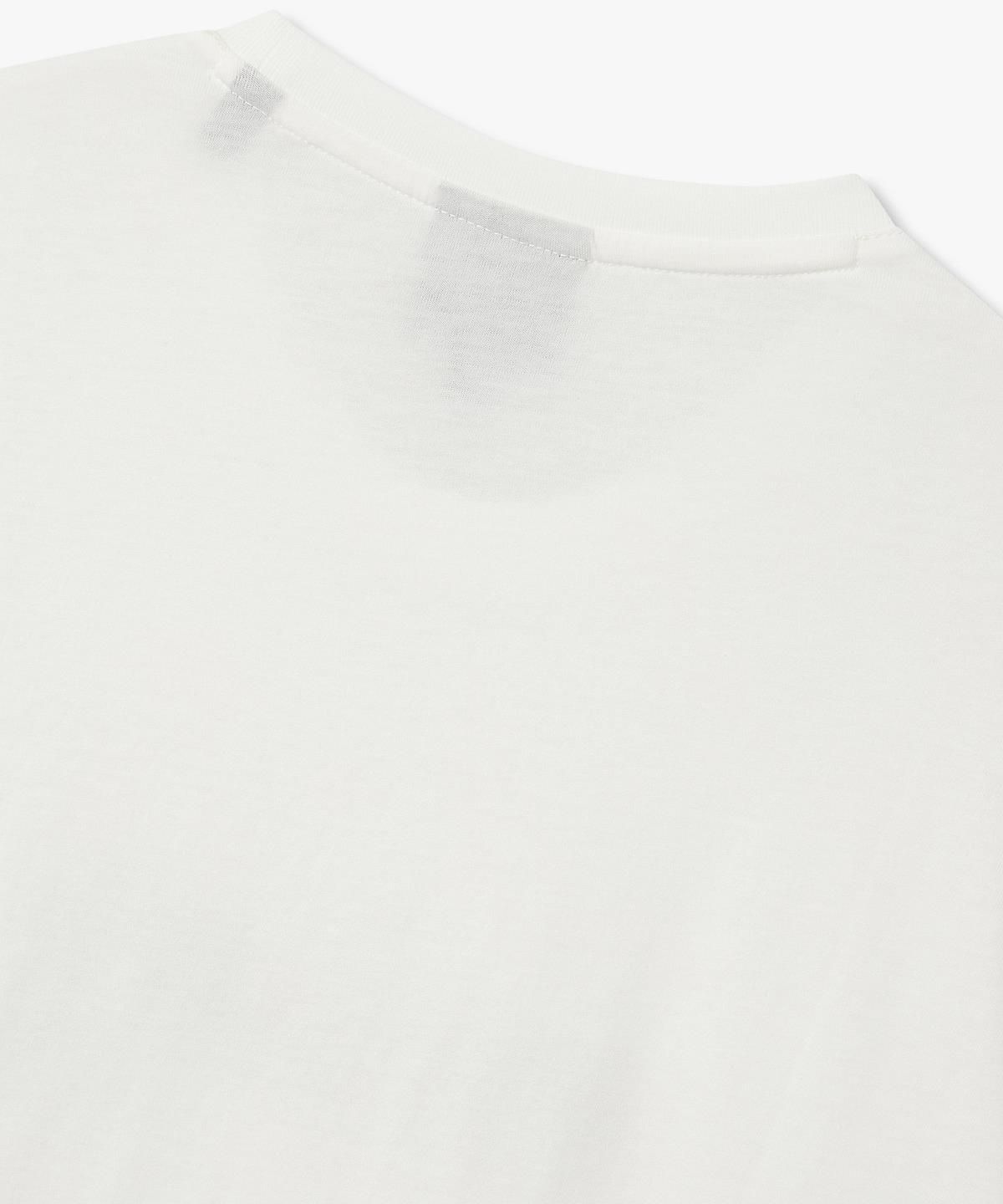 아르마니 익스체인지(ARMANI EXCHANGE) 남성 스크립트 로고 티셔츠 _오프 화이트_A416130908