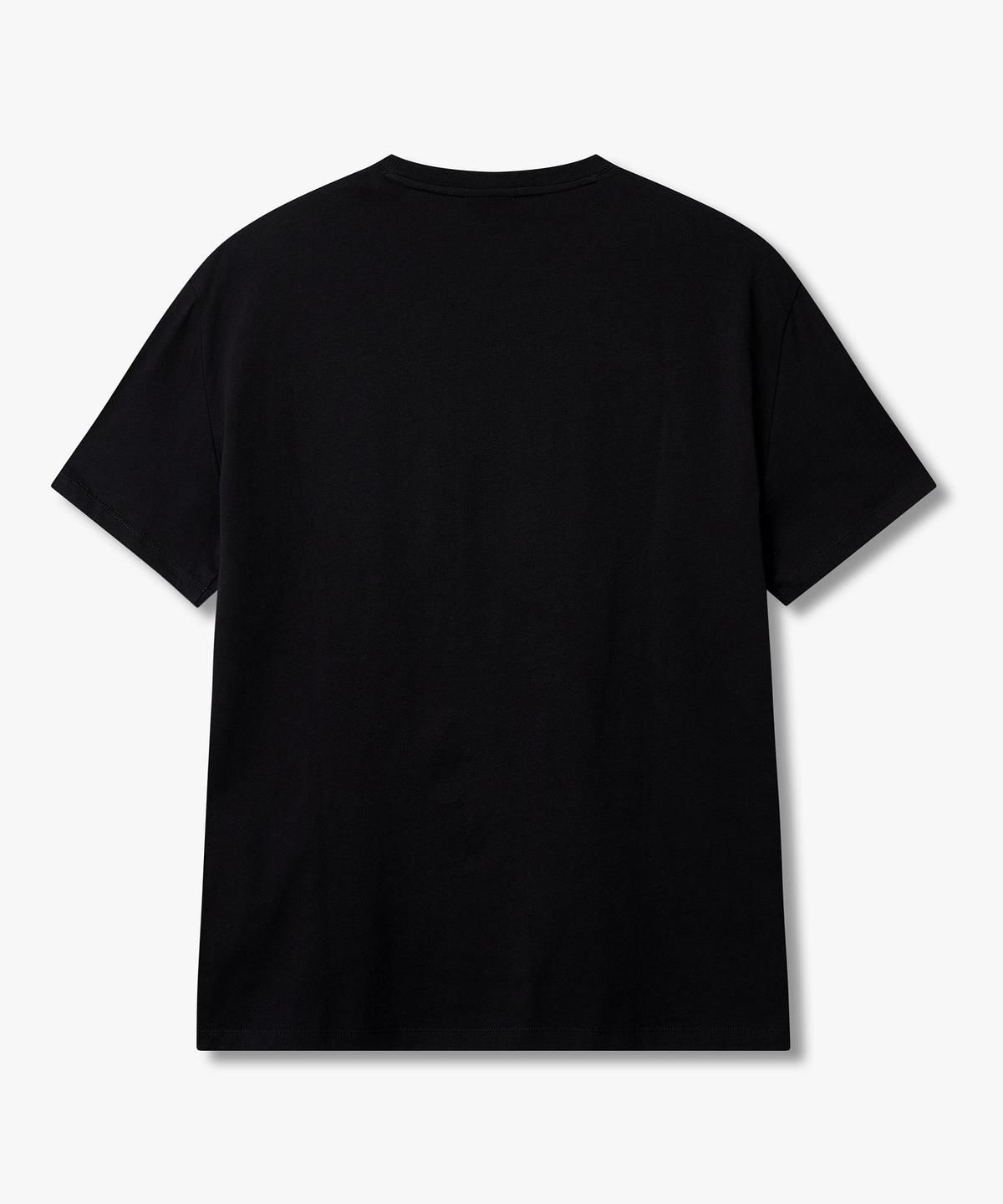 아르마니 익스체인지(ARMANI EXCHANGE) 남성 빅 로고 프린트 티셔츠 _다크 네이비_A416130907