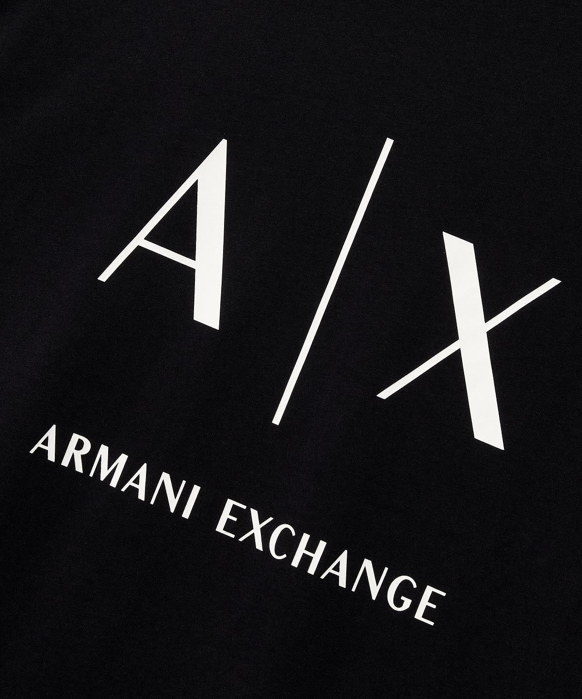 아르마니 익스체인지(ARMANI EXCHANGE) 남성 빅 로고 프린트 티셔츠 _다크 네이비_A416130907