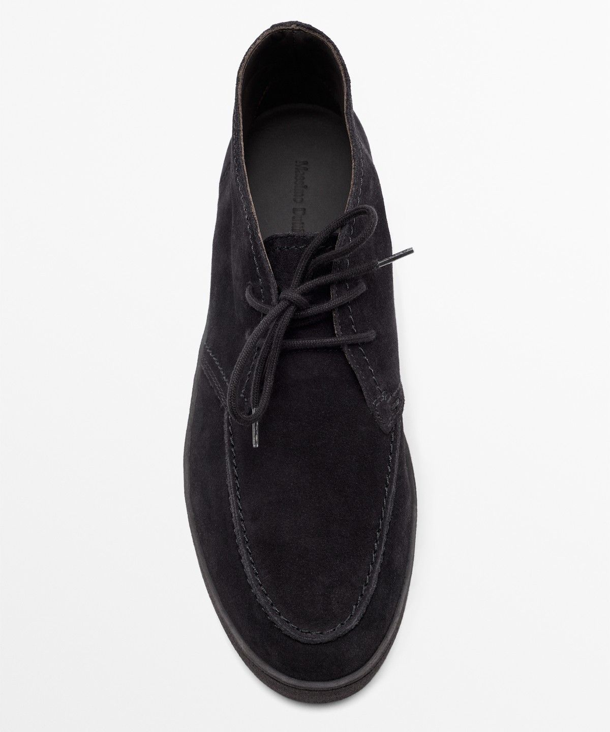 마시모두띠(MASSIMO DUTTI) 스플릿 스웨이드 스티치 디테일 부티 슈즈