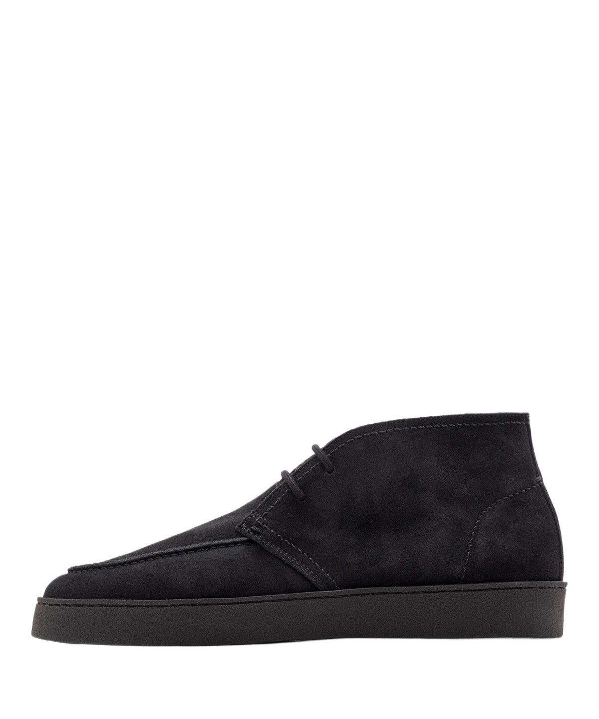 마시모두띠(MASSIMO DUTTI) 스플릿 스웨이드 스티치 디테일 부티 슈즈