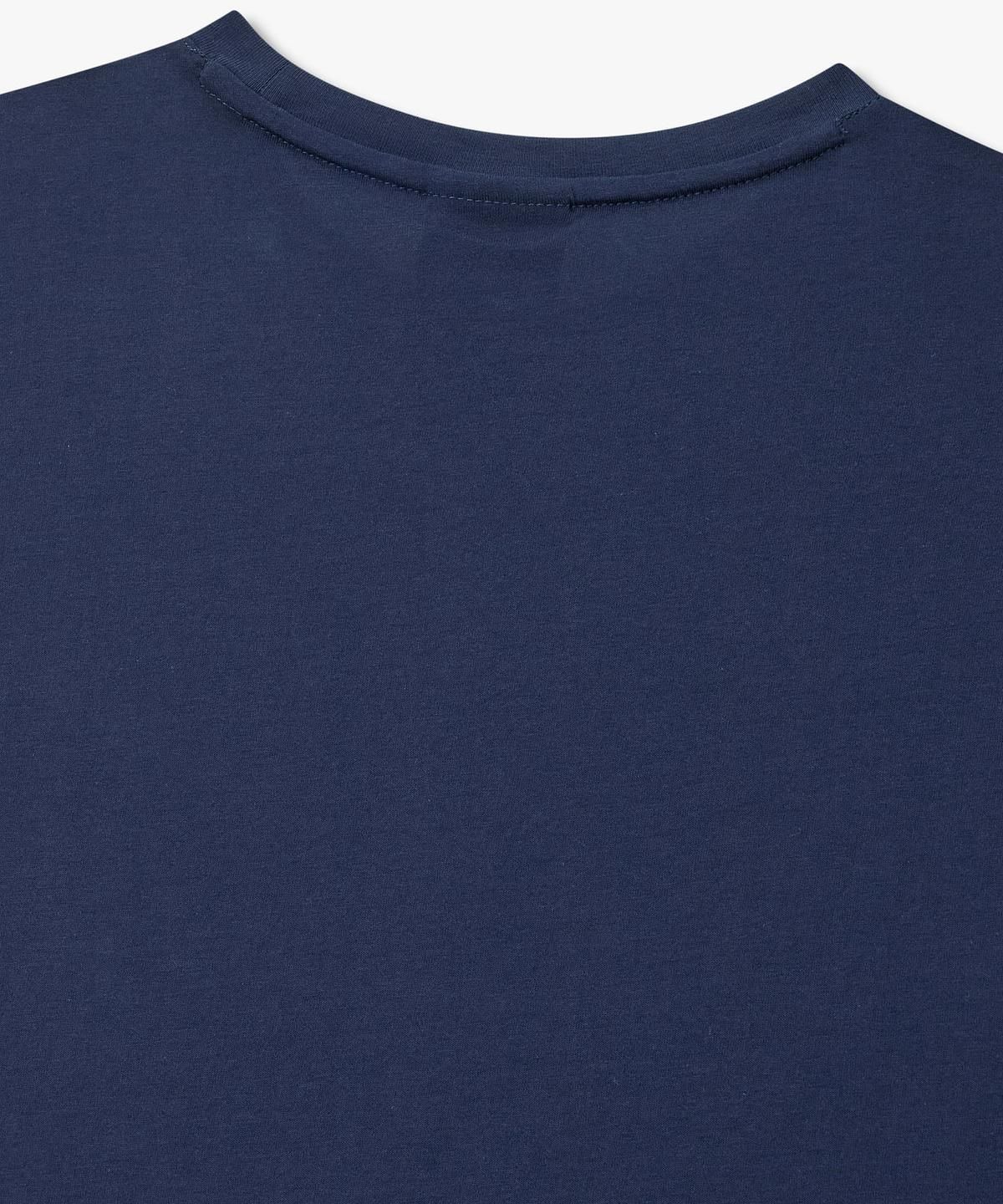 아르마니 익스체인지(ARMANI EXCHANGE) 남성 아웃라인 로고 티셔츠 _블루_A416130025