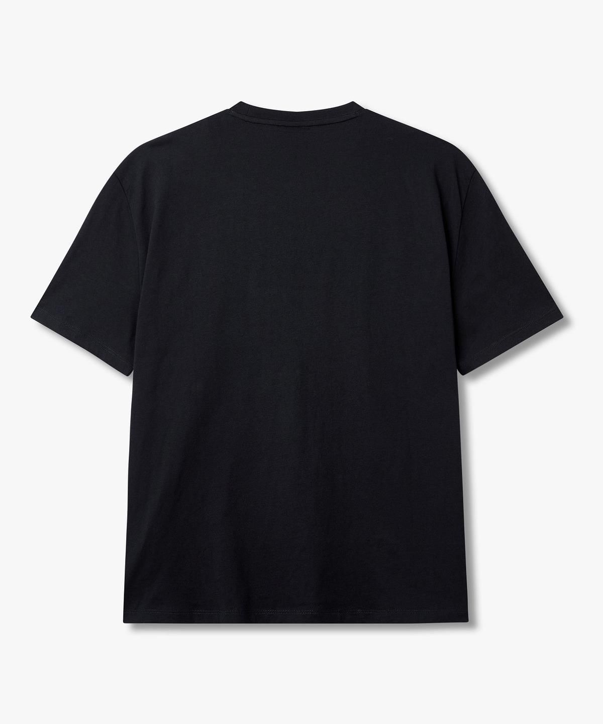 아르마니 익스체인지(ARMANI EXCHANGE) 남성 그라데이션 로고 자수 티셔츠 _다크 네이비_A416130028