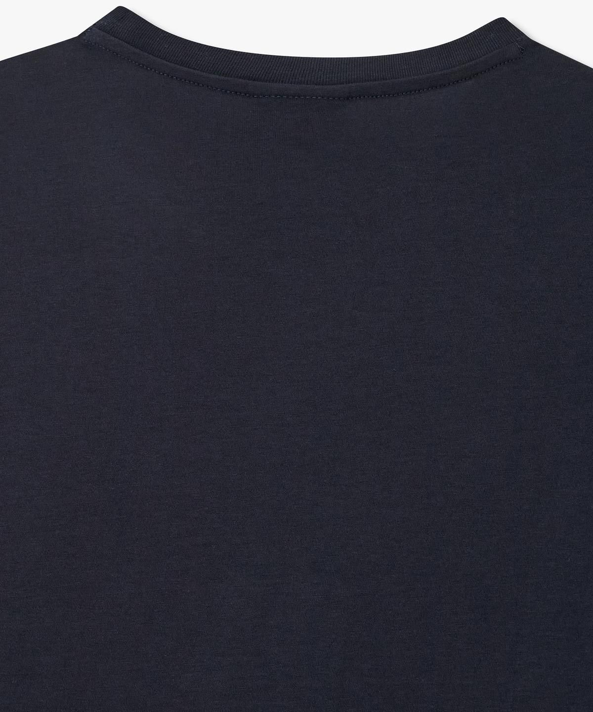아르마니 익스체인지(ARMANI EXCHANGE) 남성 로고 프린트 슬림 핏 티셔츠 _다크 네이비_A416130035