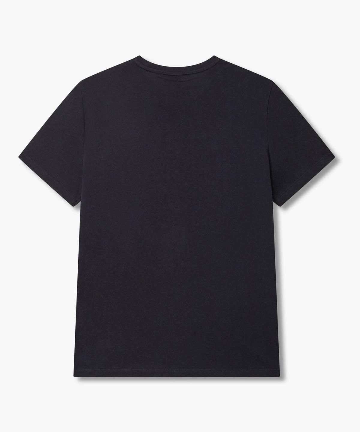 아르마니 익스체인지(ARMANI EXCHANGE) 남성 텍스처드 로고 크루넥 티셔츠 _다크 네이비_A416130009