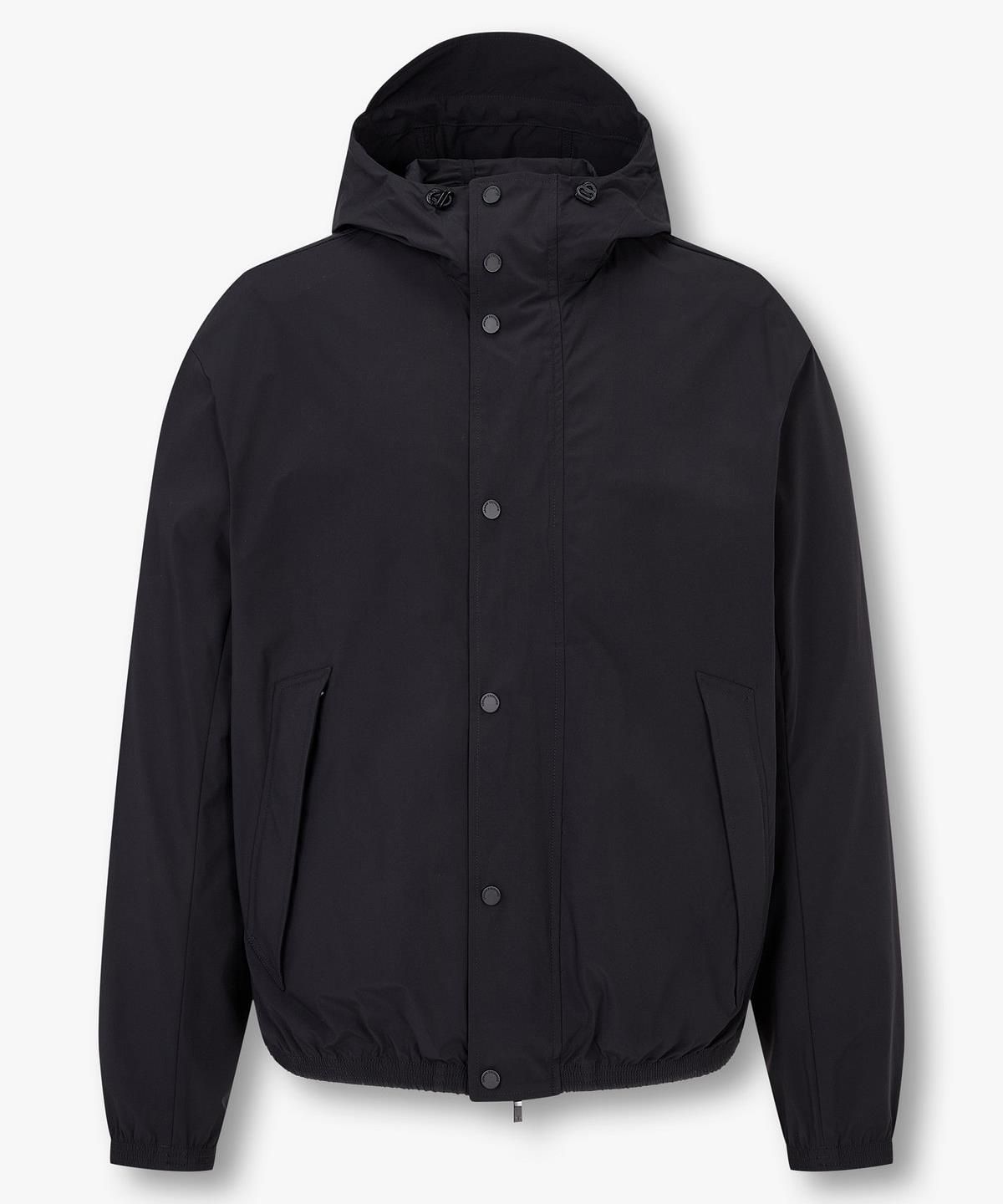 아르마니 익스체인지(ARMANI EXCHANGE) 남성 스트레치 스토퍼 후디드 자켓 _블랙_A415110006