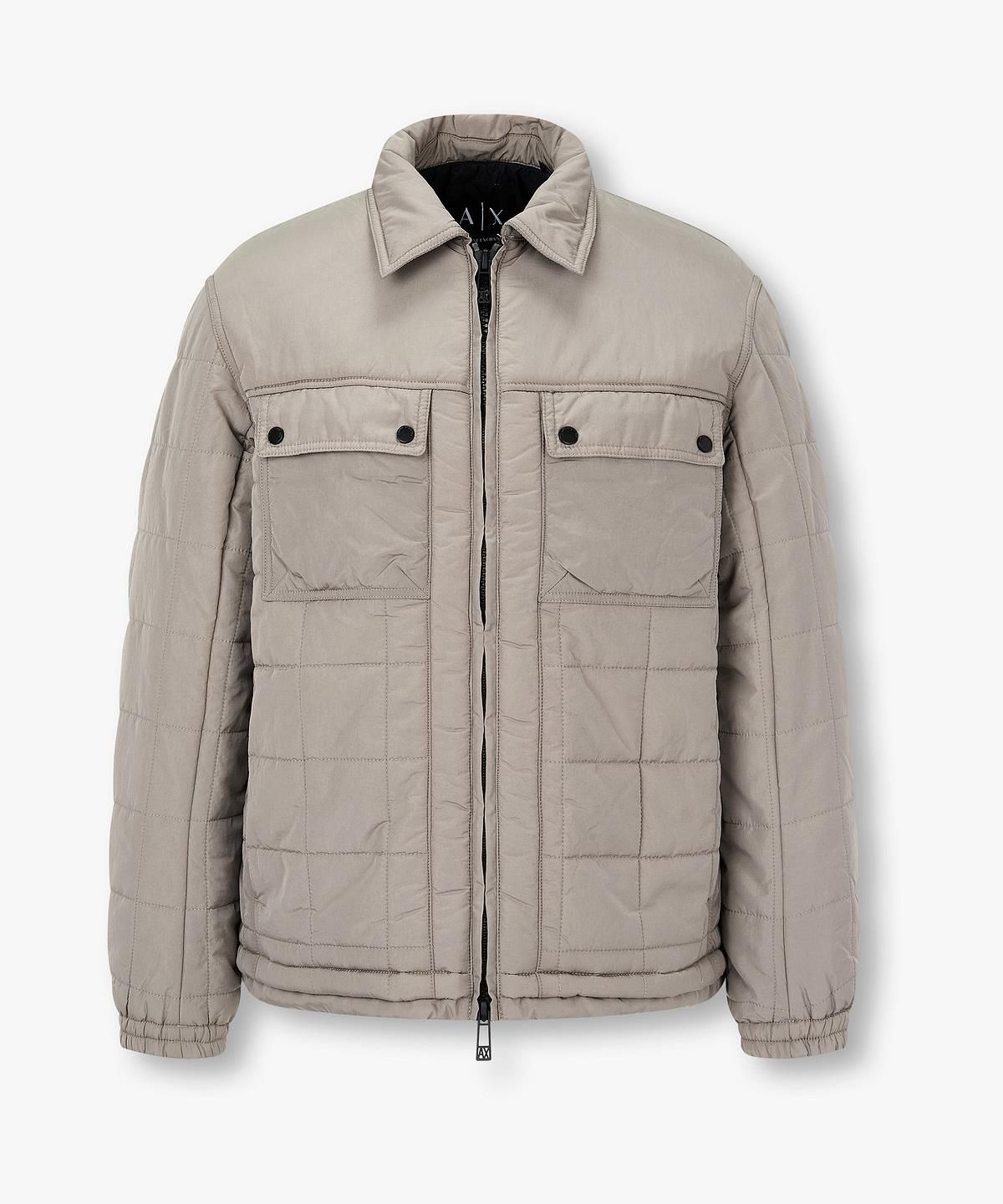 아르마니 익스체인지(ARMANI EXCHANGE) 남성 나일론 스퀘어 퀼팅 블루종 _토프_A416110003