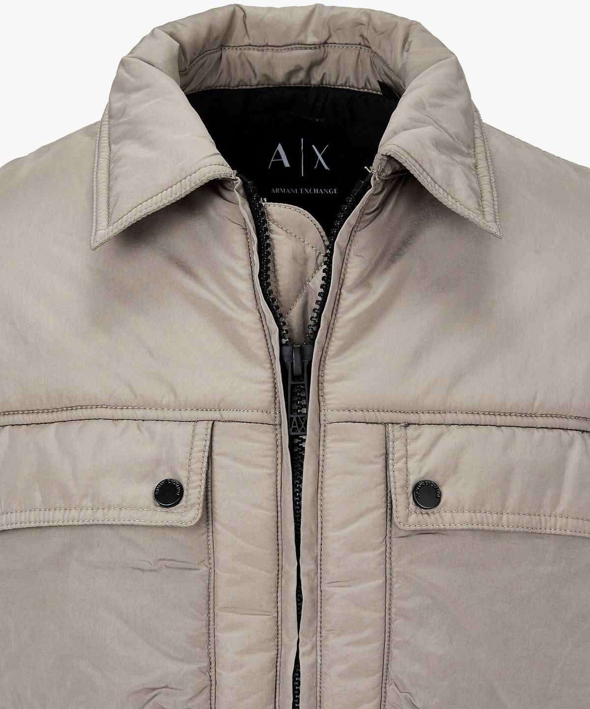 아르마니 익스체인지(ARMANI EXCHANGE) 남성 나일론 스퀘어 퀼팅 블루종 _토프_A416110003