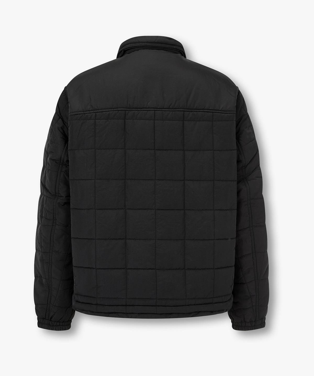 아르마니 익스체인지(ARMANI EXCHANGE) 남성 나일론 스퀘어 퀼팅 블루종 _블랙_A416110004
