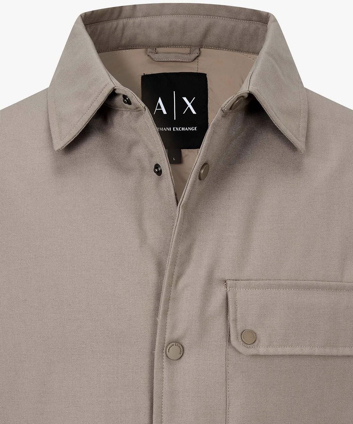 아르마니 익스체인지(ARMANI EXCHANGE) 남성 드로스트링 헴 셔츠 자켓 _토프_A416110006