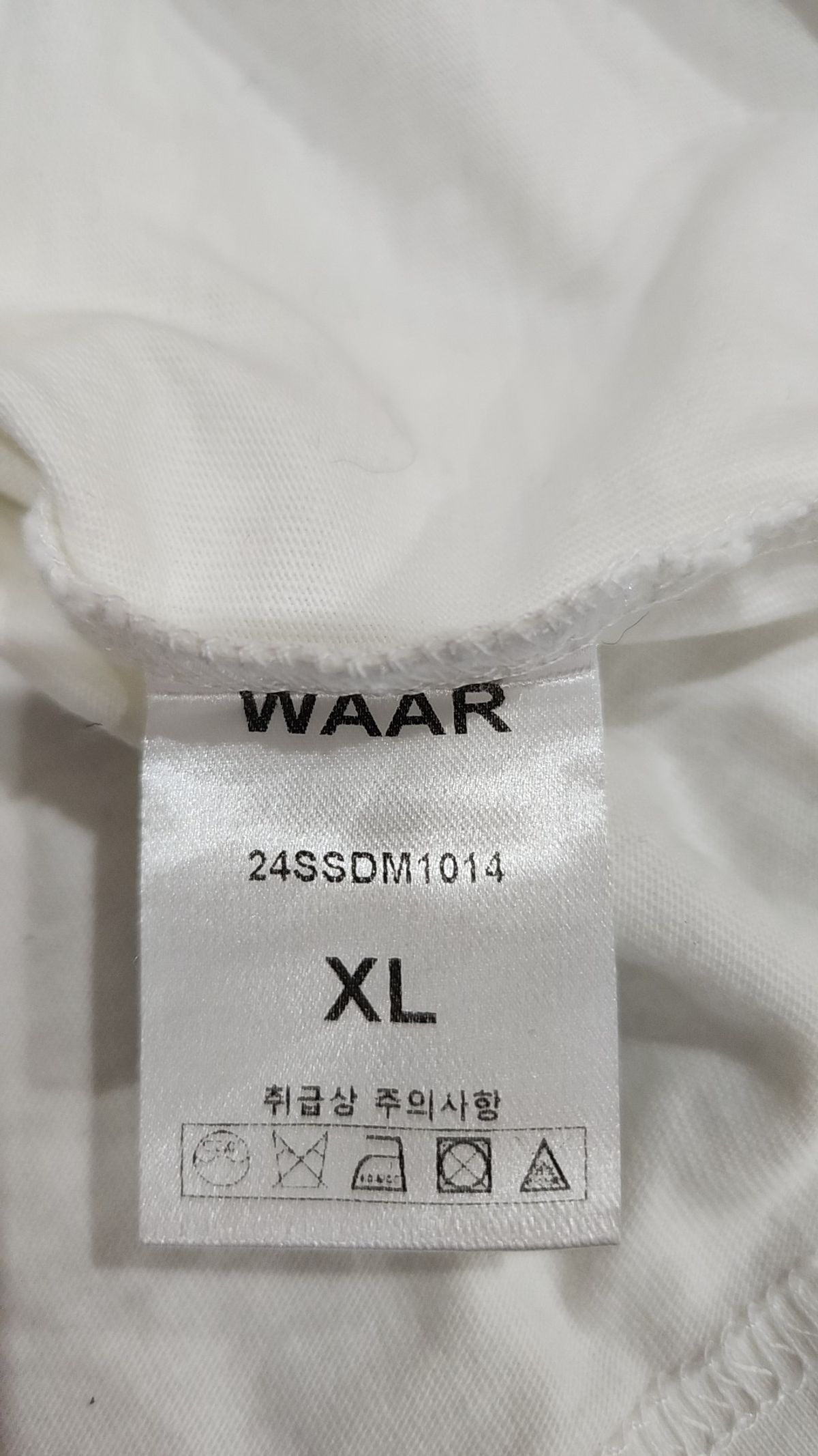 와르(WAAR) 반소매 티셔츠 XL