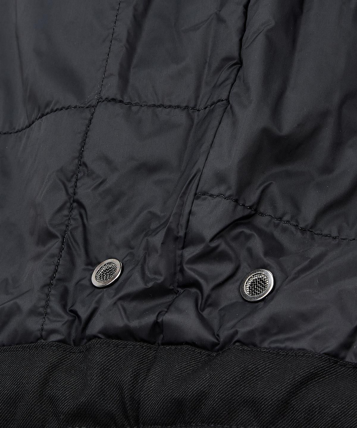 아르마니 익스체인지(ARMANI EXCHANGE) 남성 드로스트링 헴 셔츠 자켓 _블랙_A416110007