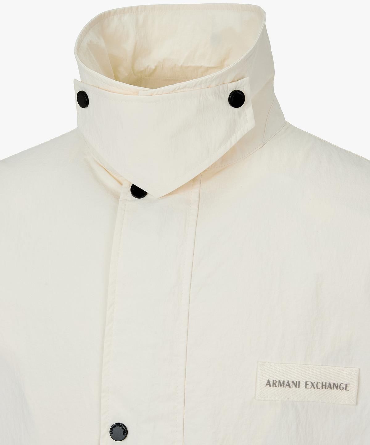 아르마니 익스체인지(ARMANI EXCHANGE) 남성 로고 패치 더블 클로저 자켓 _크림_A416110009
