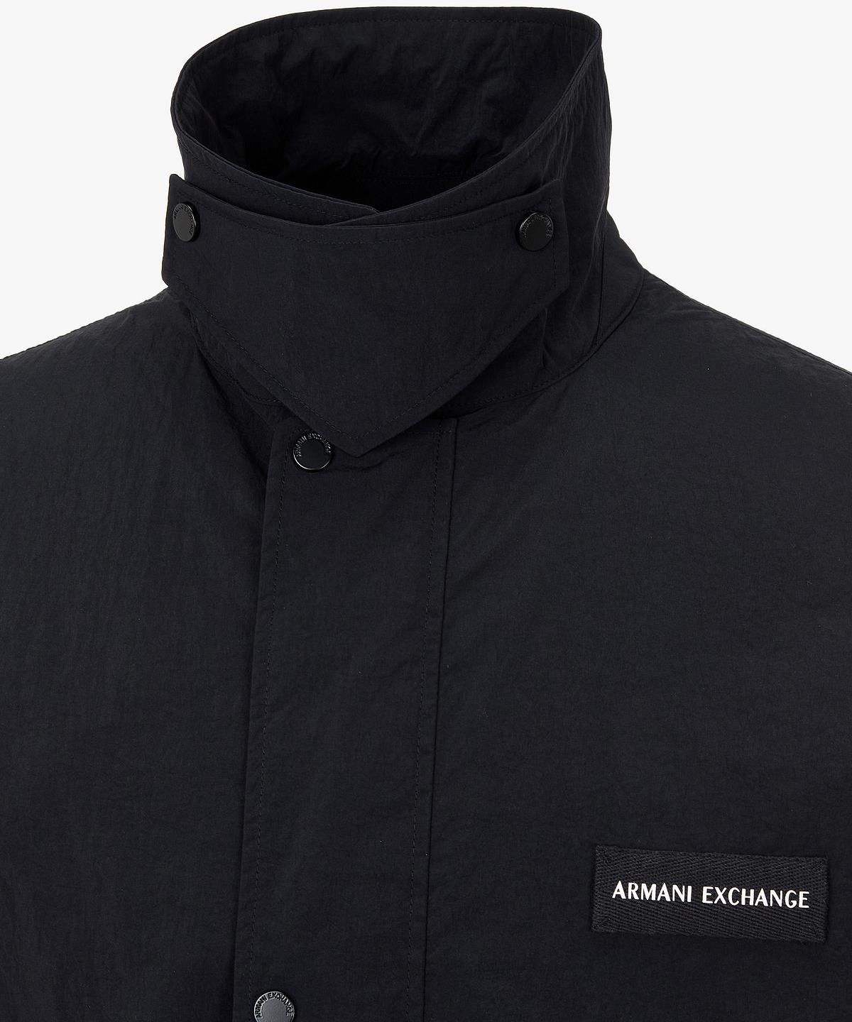 아르마니 익스체인지(ARMANI EXCHANGE) 남성 로고 패치 더블 클로저 자켓 _다크 네이비_A416110010