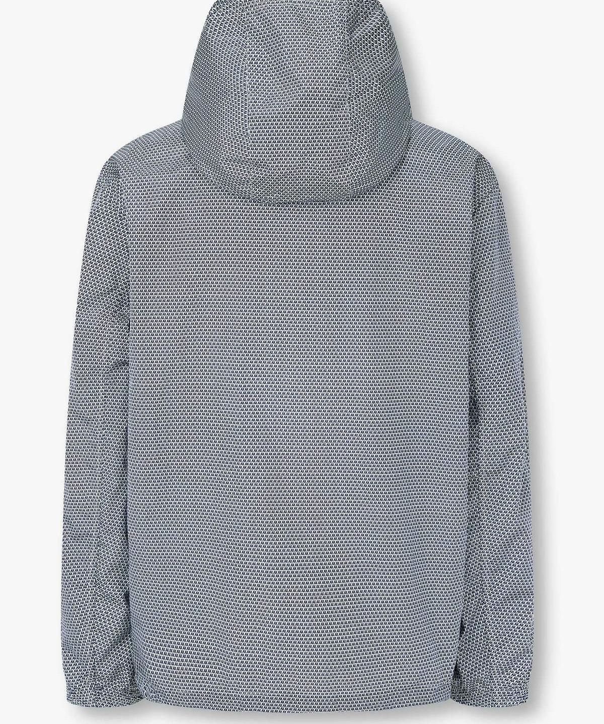 아르마니 익스체인지(ARMANI EXCHANGE) 남성 마이크로 로고 후디드 자켓 _블루_A416110014