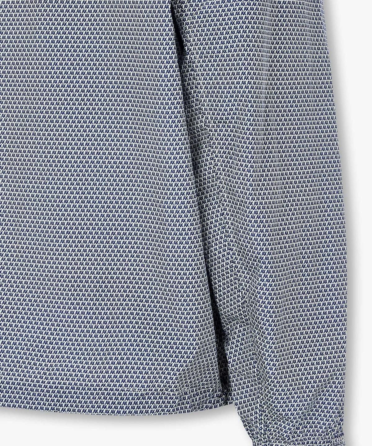아르마니 익스체인지(ARMANI EXCHANGE) 남성 마이크로 로고 후디드 자켓 _블루_A416110014