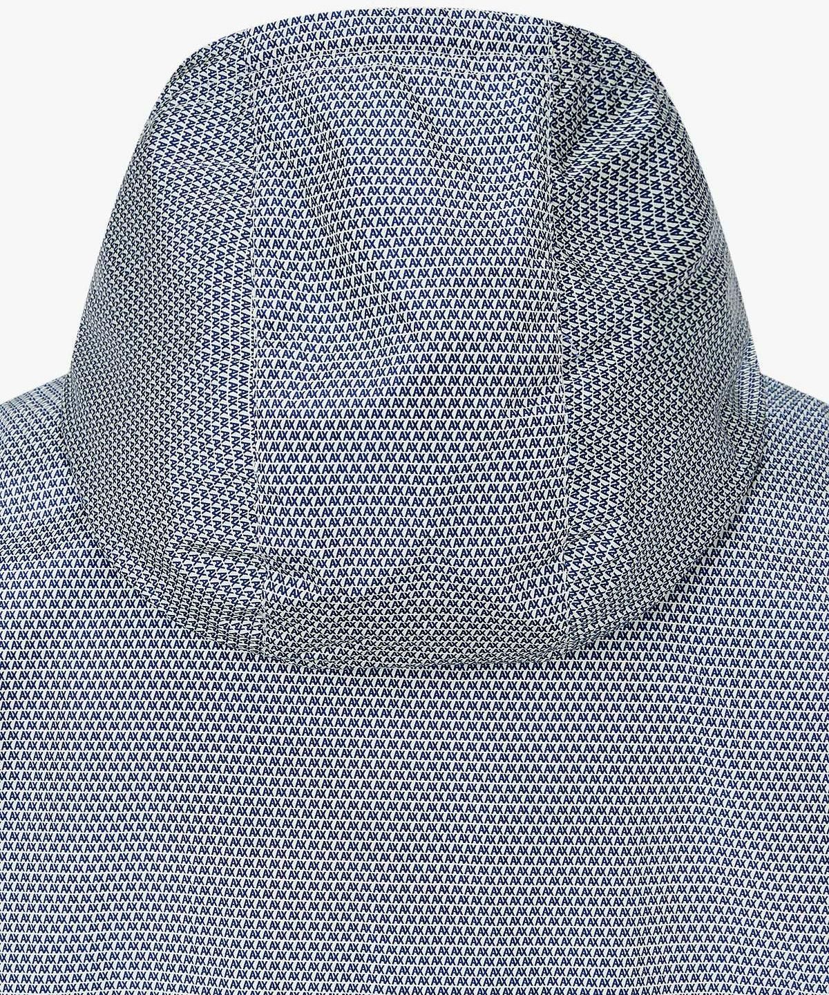 아르마니 익스체인지(ARMANI EXCHANGE) 남성 마이크로 로고 후디드 자켓 _블루_A416110014