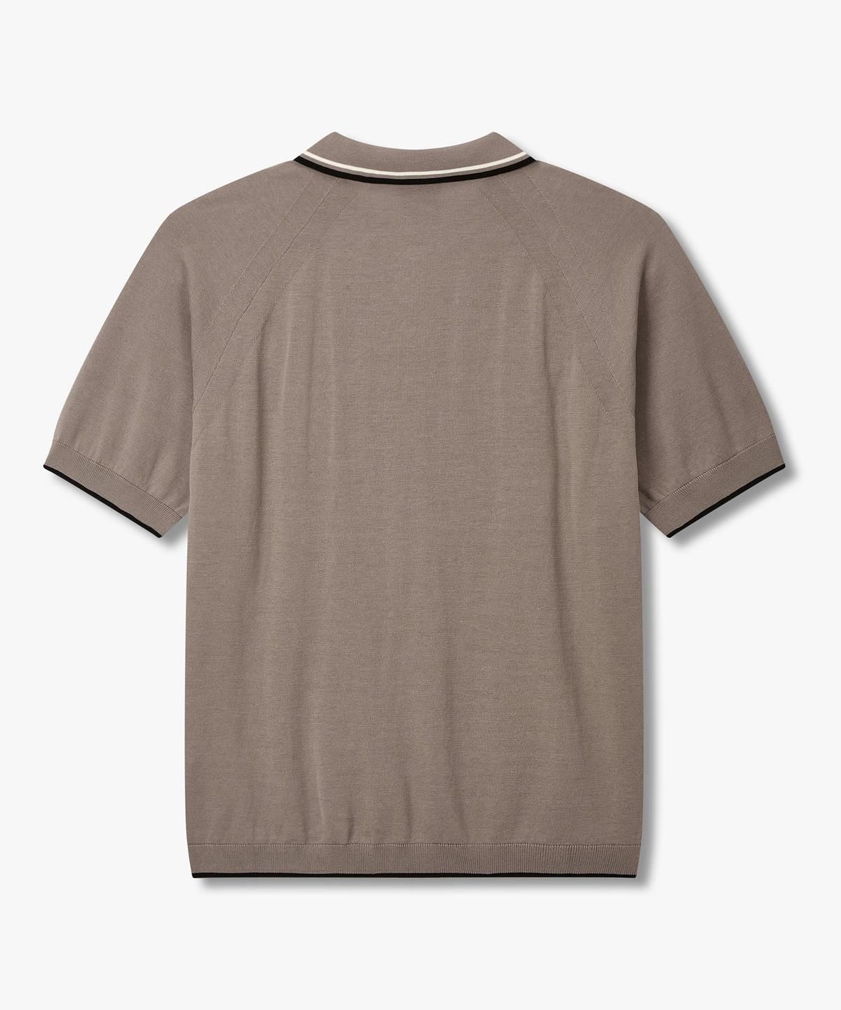 아르마니 익스체인지(ARMANI EXCHANGE) 남성 하프 지퍼 넥 폴로 니트 _토프_A416132001