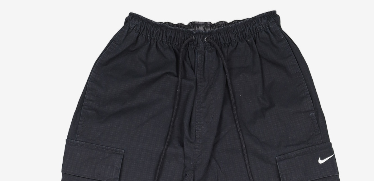 나이키(NIKE) 스포츠웨어 미드라이즈 오버사이즈 카고 팬츠 W - 블랙:화이트 / IB1059-010 S