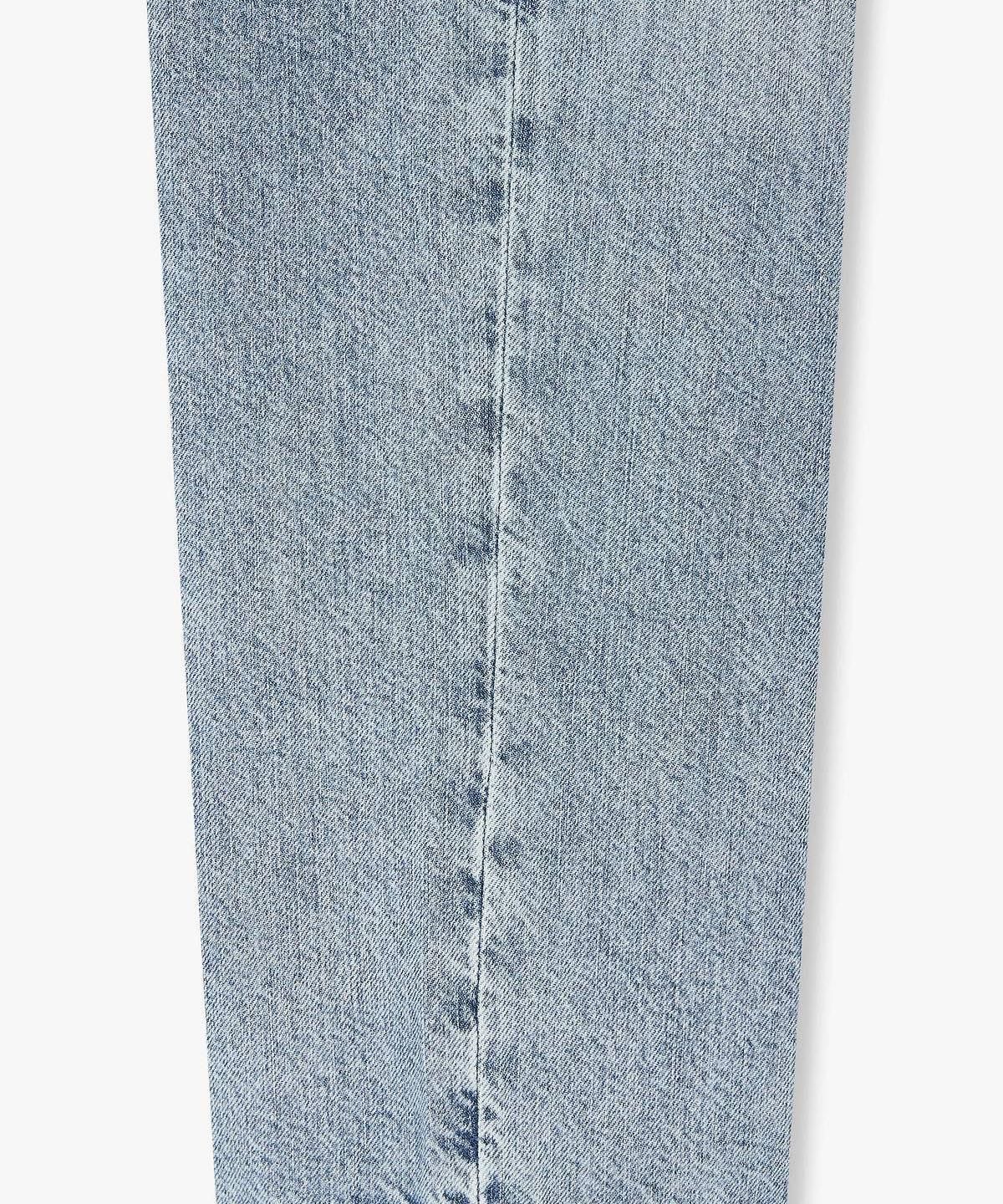 아르마니 익스체인지(ARMANI EXCHANGE) 남성 백 로고 패치 스트레이트 진 _블루_A416140004