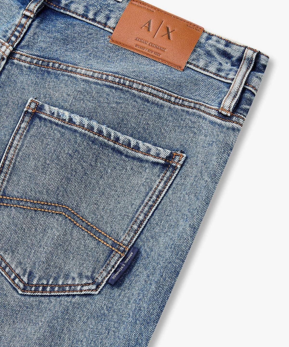 아르마니 익스체인지(ARMANI EXCHANGE) 남성 컴포트 슬림 핏 데님 팬츠 _블루_A416140002