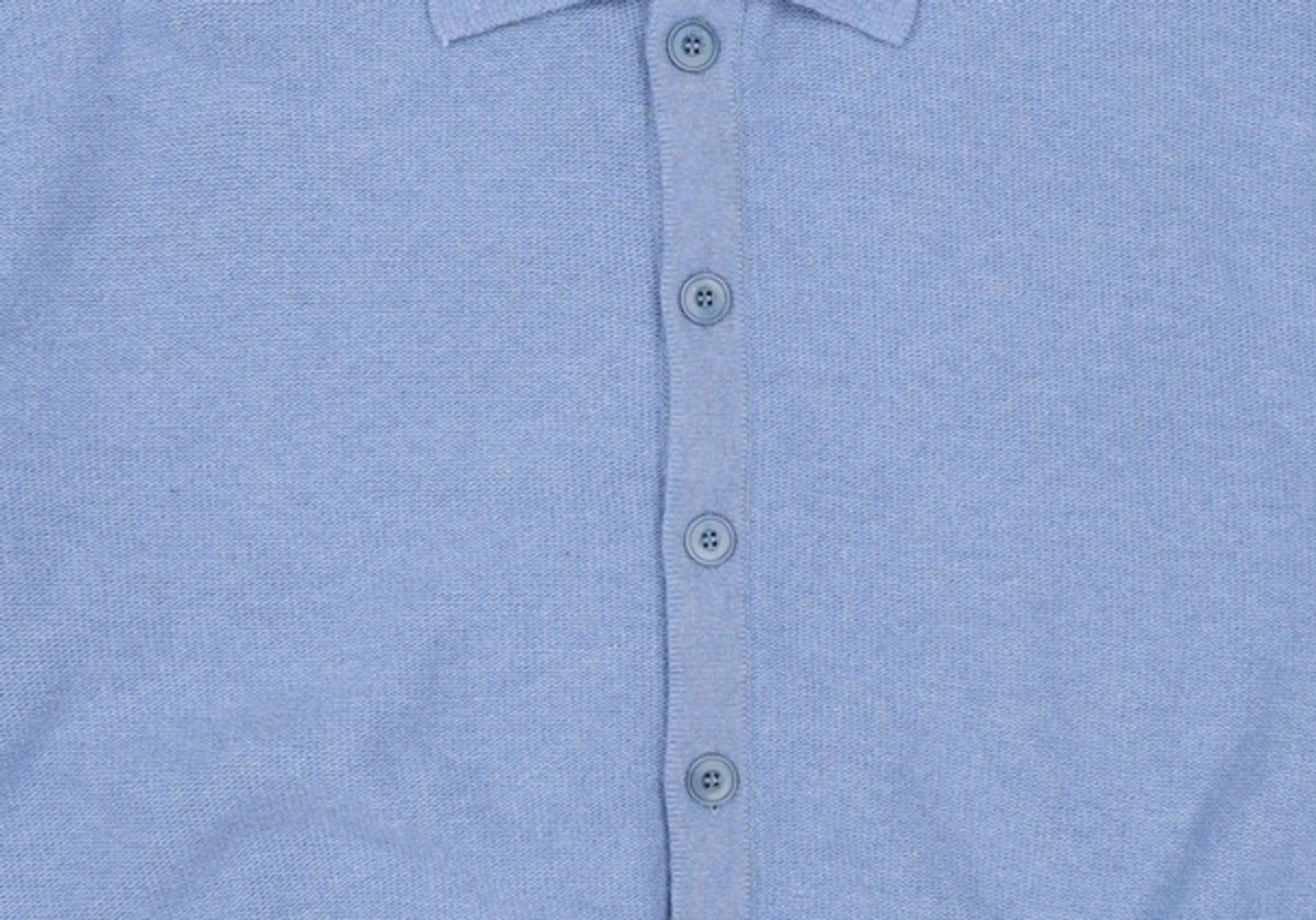 라그랑지(LAGRANGE) WOOL CASH COLLAR KNIT CARDIGAN BLUE L