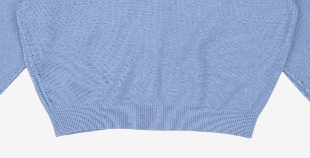라그랑지(LAGRANGE) WOOL CASH COLLAR KNIT CARDIGAN BLUE L