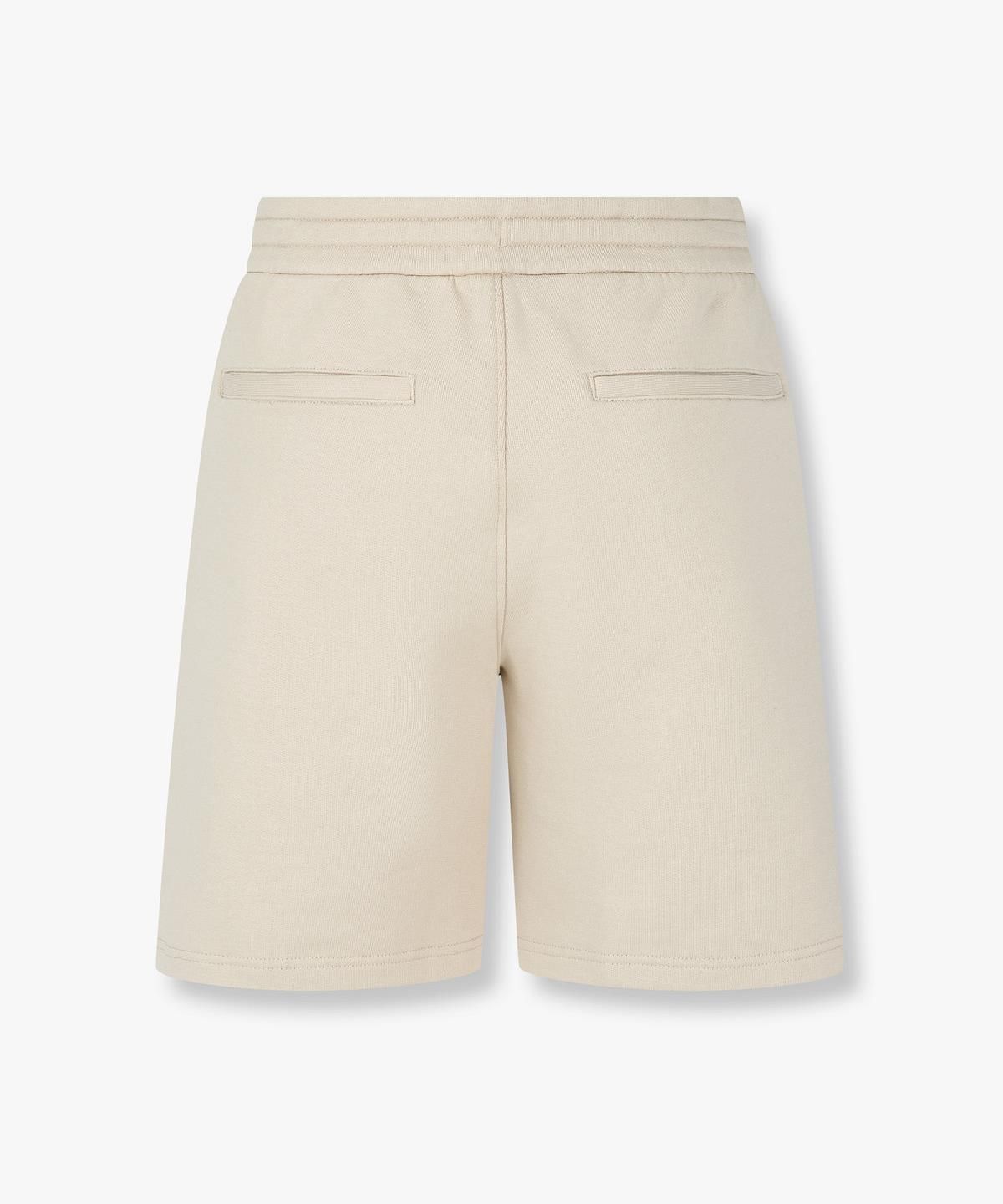 아르마니 익스체인지(ARMANI EXCHANGE) 남성 로고 자수 드로스트링 쇼츠 _베이지_A416142014