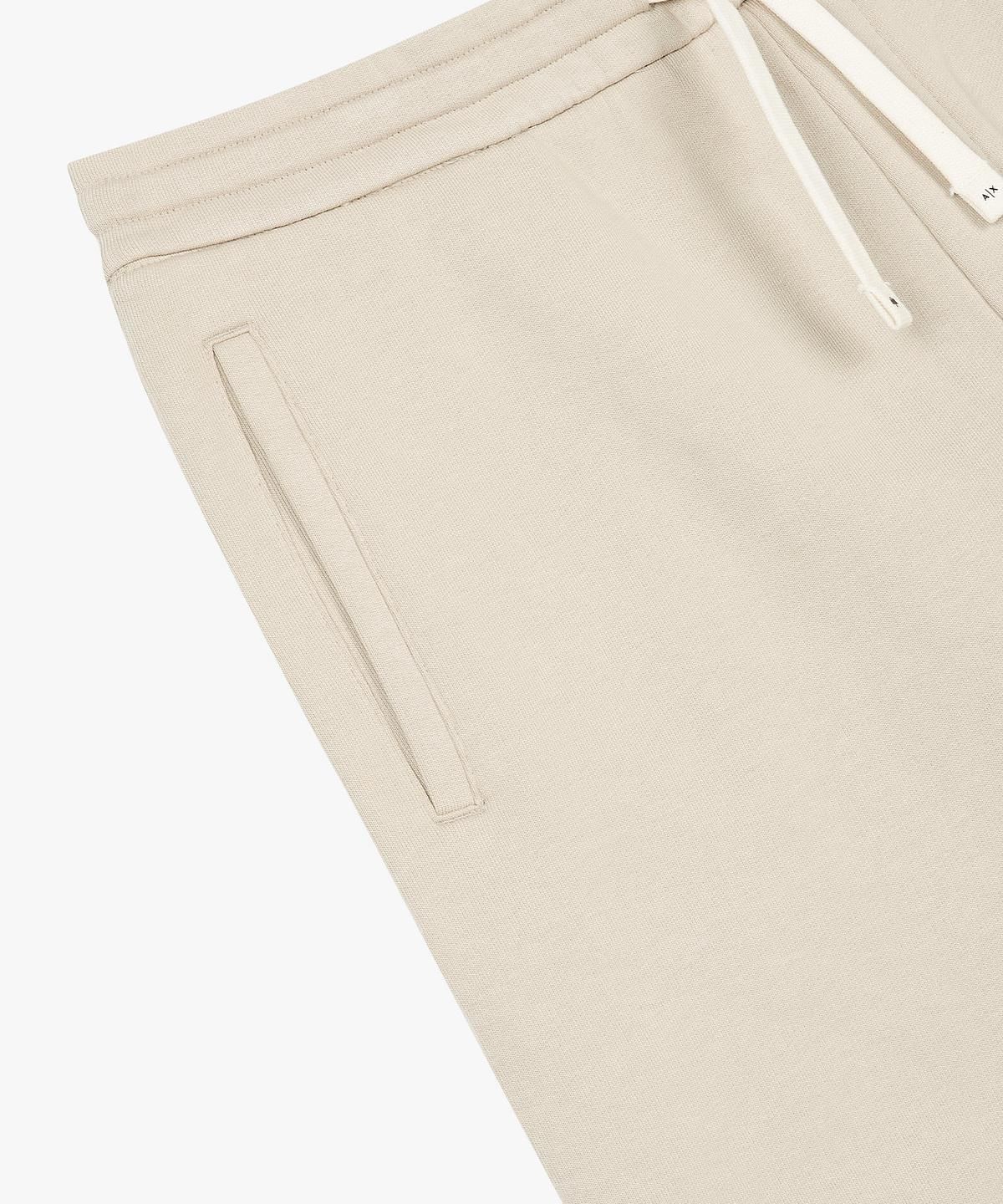 아르마니 익스체인지(ARMANI EXCHANGE) 남성 로고 자수 드로스트링 쇼츠 _베이지_A416142014