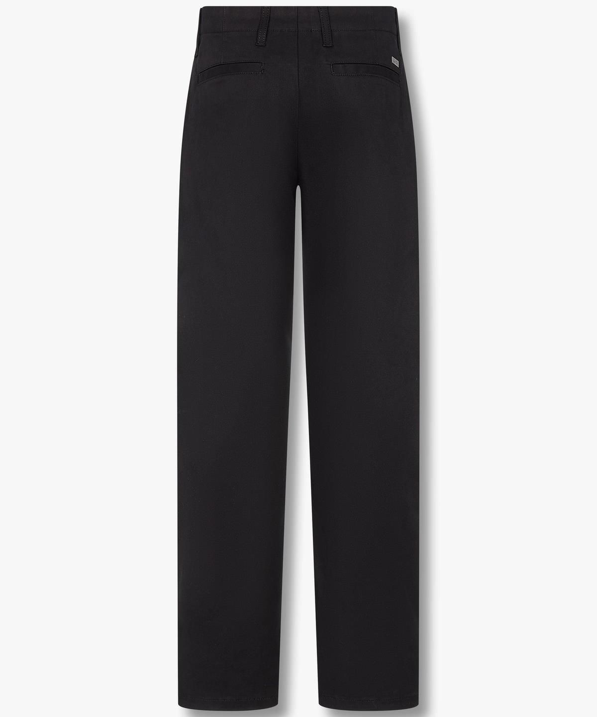 아르마니 익스체인지(ARMANI EXCHANGE) 남성 백 메탈 로고 스트레치 코튼 팬츠 _블랙_A414342002