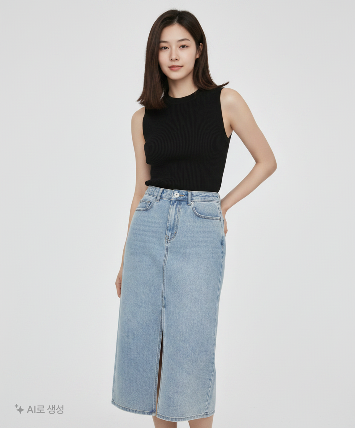 무신사 스탠다드(MUSINSA STANDARD) 롱스커트 L