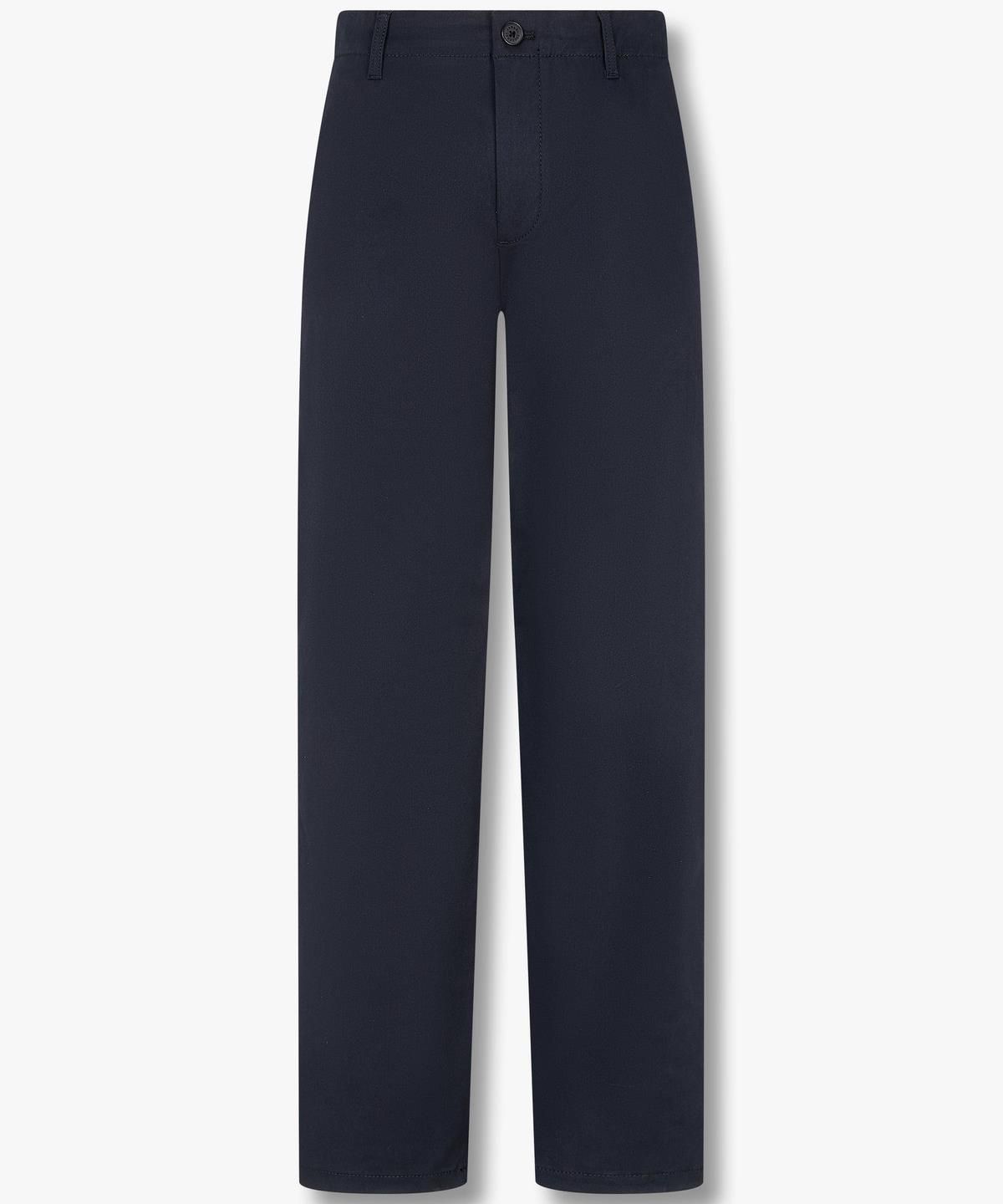 아르마니 익스체인지(ARMANI EXCHANGE) 남성 백 메탈 로고 스트레치 코튼 팬츠 _네이비_A414342003