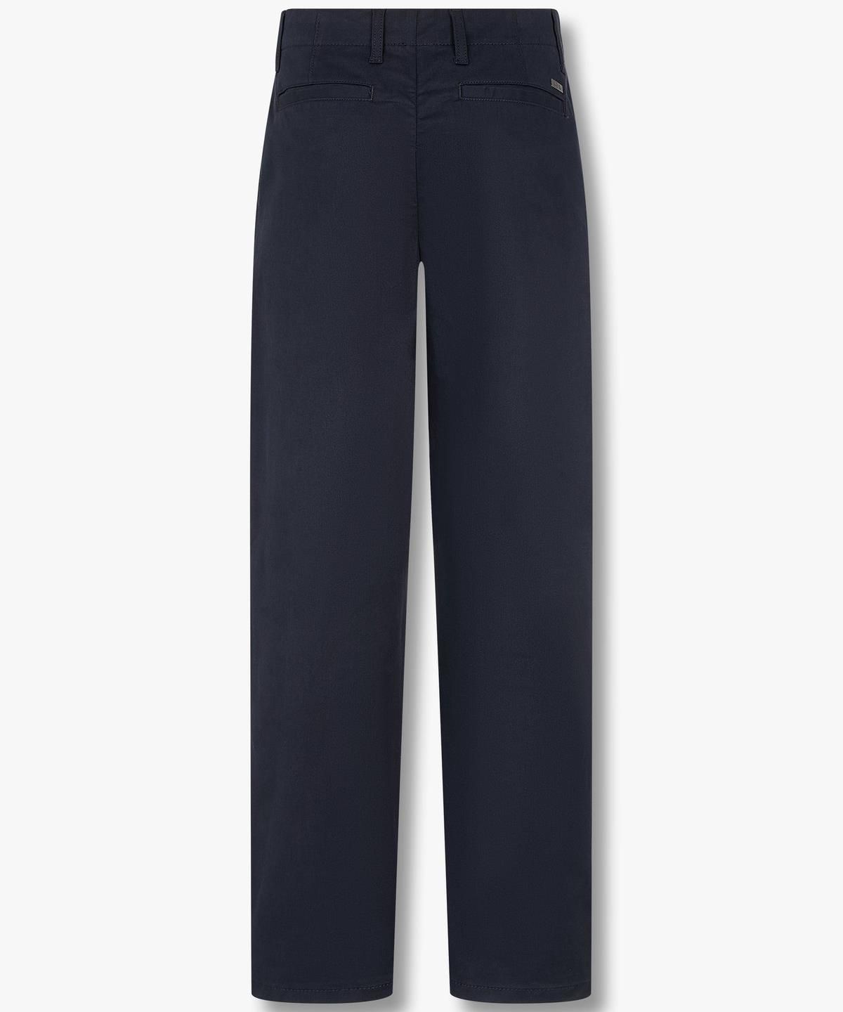 아르마니 익스체인지(ARMANI EXCHANGE) 남성 백 메탈 로고 스트레치 코튼 팬츠 _네이비_A414342003