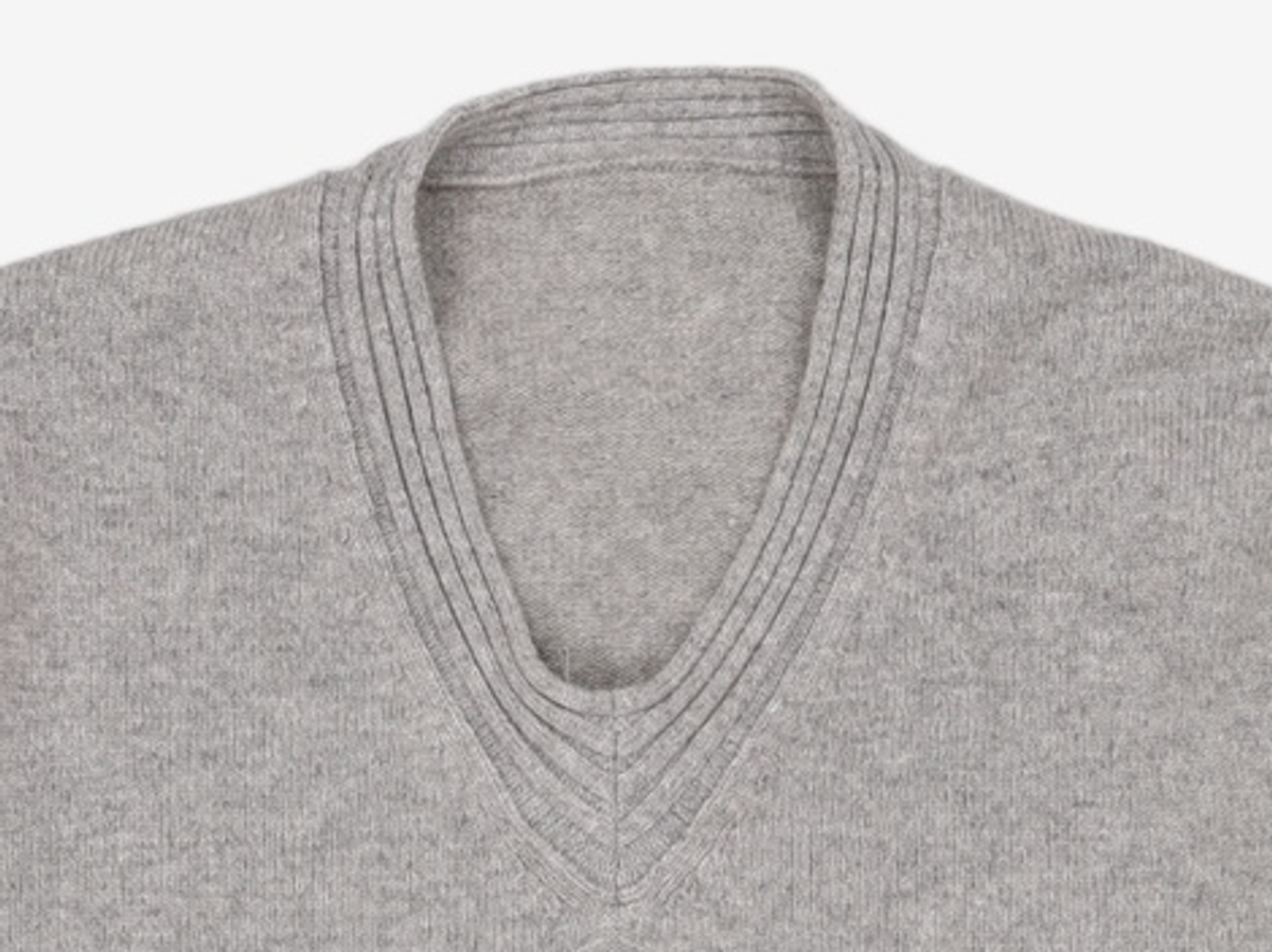 유스(YOUTH) Cashmere Cricket Knit - Melange Grey M
