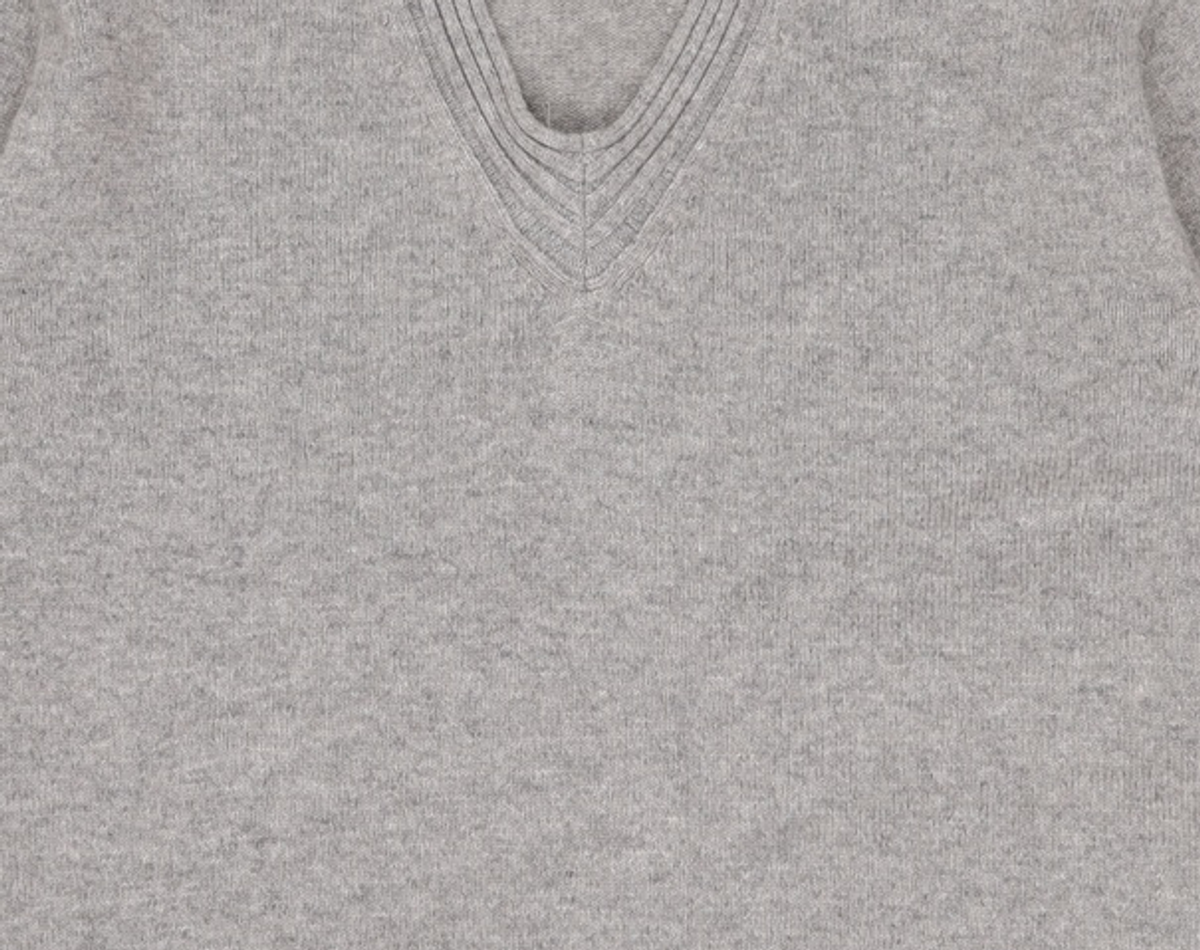 유스(YOUTH) Cashmere Cricket Knit - Melange Grey M