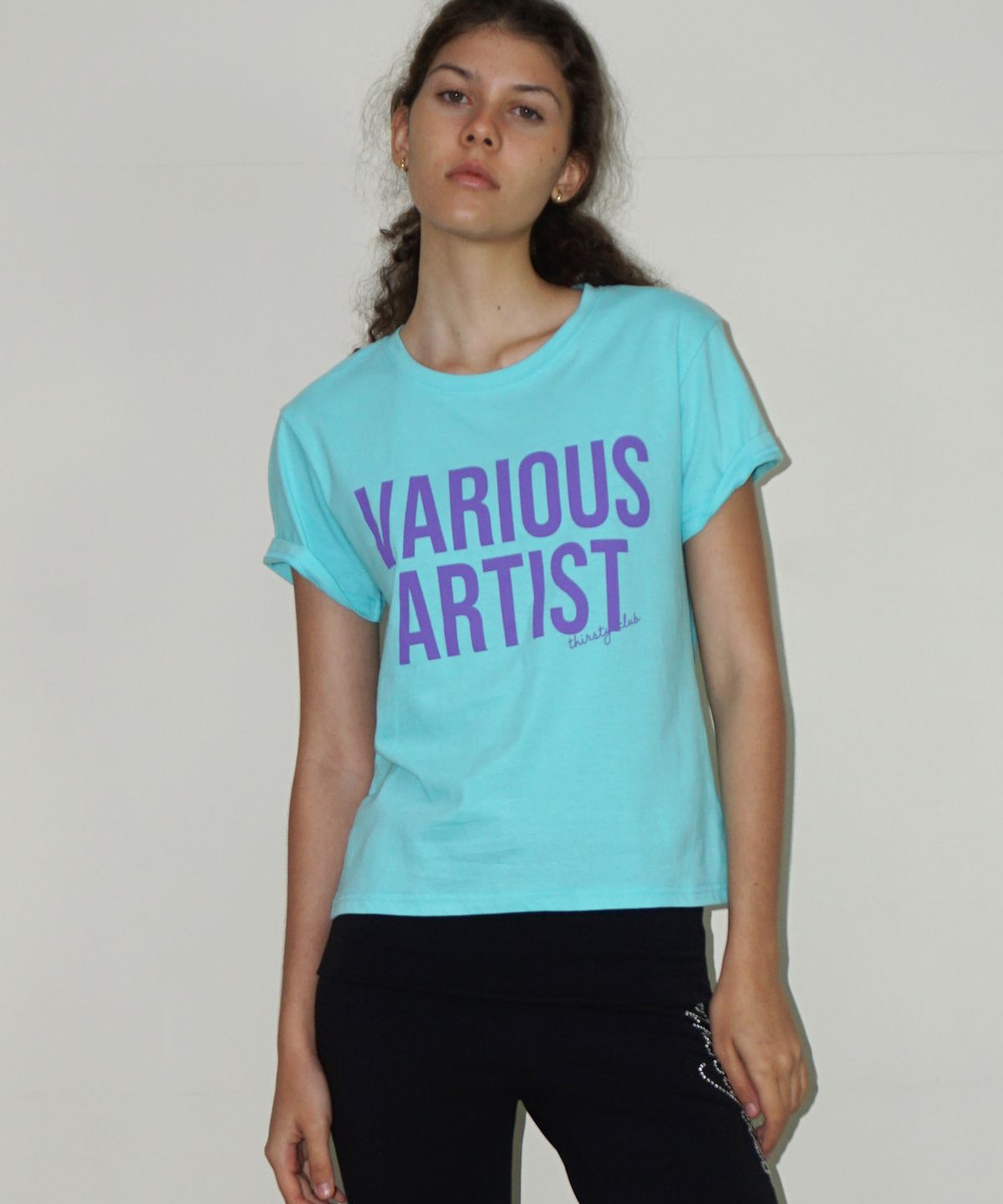 떨스티클럽(THIRSTYCLUB) VA graphic t shirt - Mint