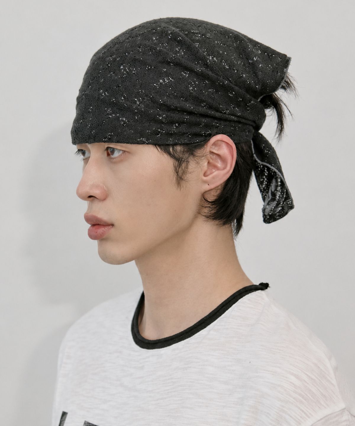 레킴(LEKIM) 레오파드 반다나 스카프 (블랙)