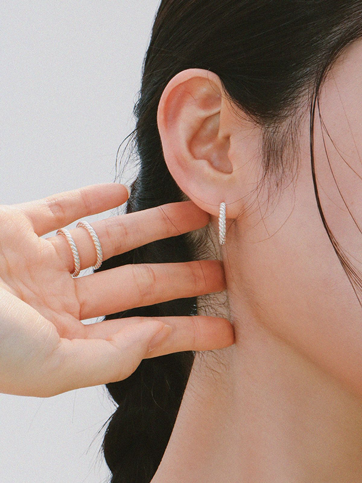 스몰굿띵(SMGT) SILVER925 ROPE EARRING [2 SIZE]