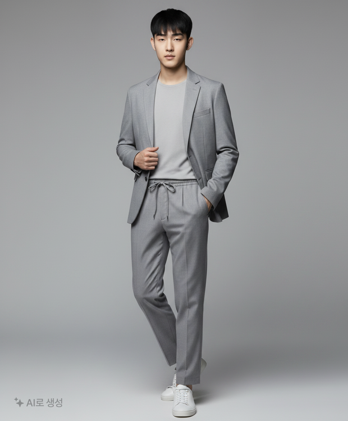 프룻오브더룸(FRUIT OF THE LOOM) EASY SLACKS GRAY M