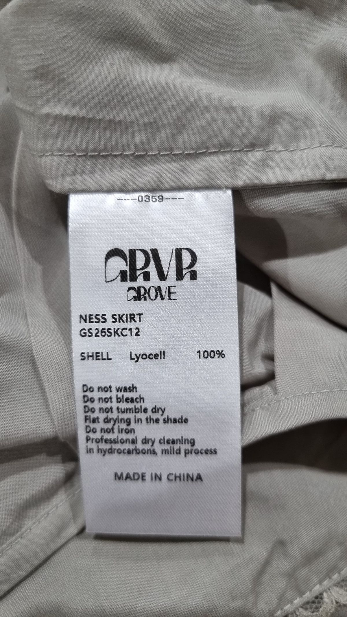 그로브(GROVE) NESS SKIRT (GRAY) S
