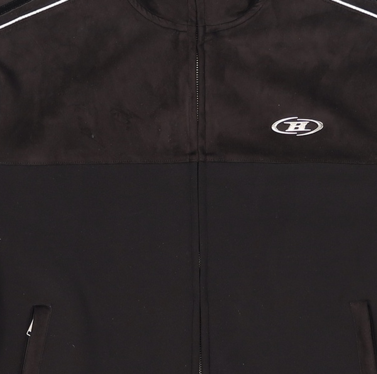 본투윈(BORN TO WIN) SUEDE SILVER LINE JERSEY JACKET [BLACK] M
