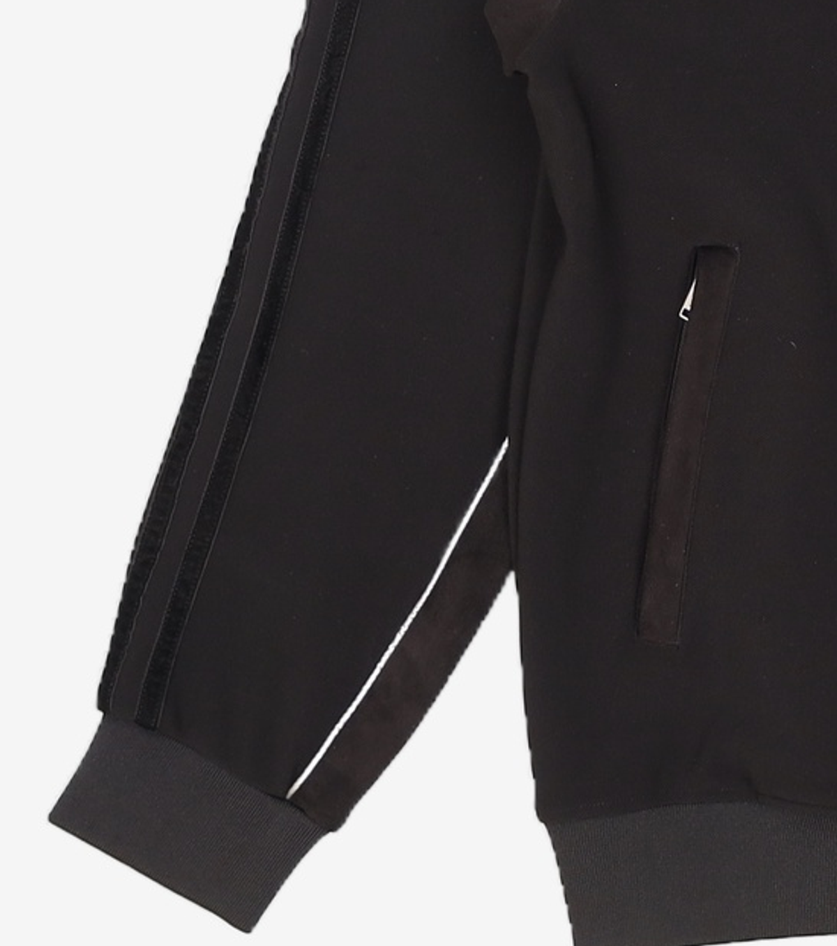 본투윈(BORN TO WIN) SUEDE SILVER LINE JERSEY JACKET [BLACK] M