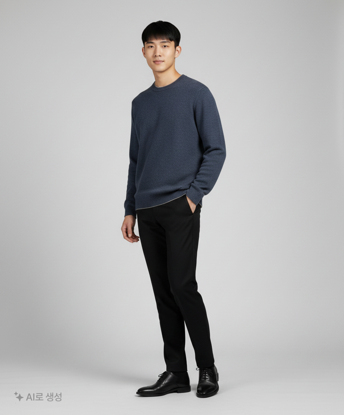 에피그램(EPIGRAM) 에센셜 라운드 스웨터_ERWAW23301BUX L