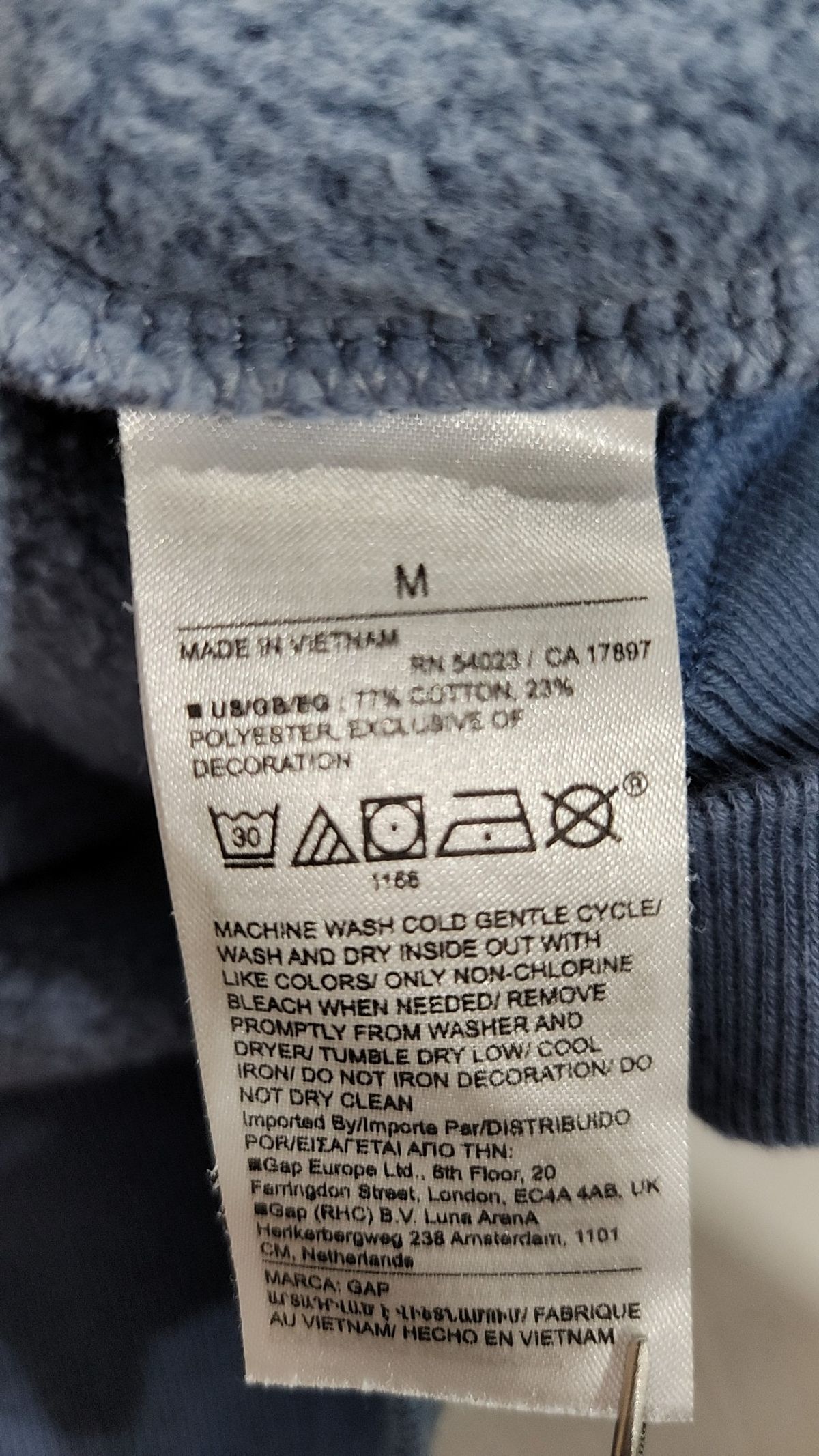 갭 데님(GAP DENIM) 맨투맨/스웨트셔츠 M
