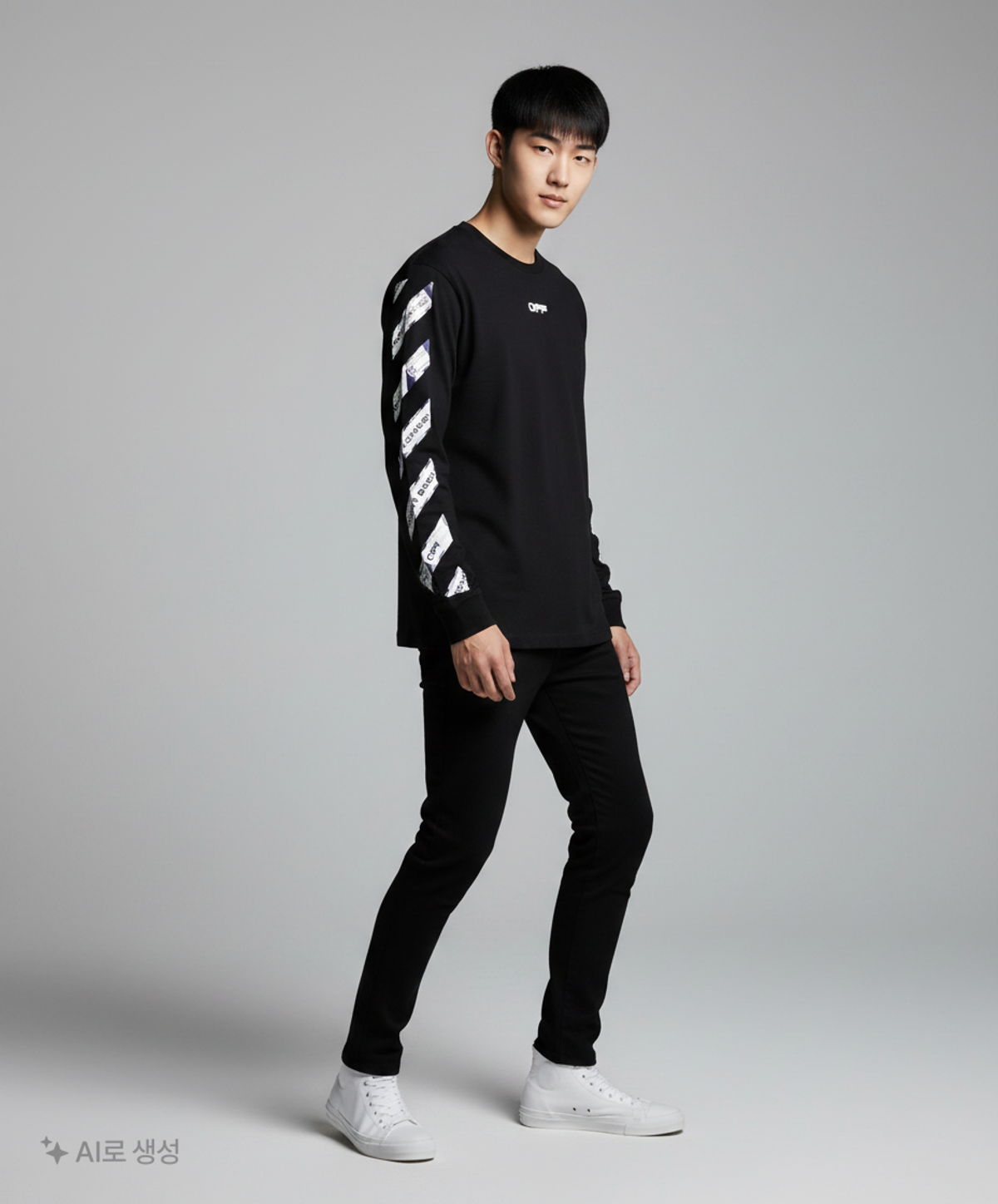 오프화이트(OFF-WHITE) OMAB001S201850031088 에어포트 티셔츠 M