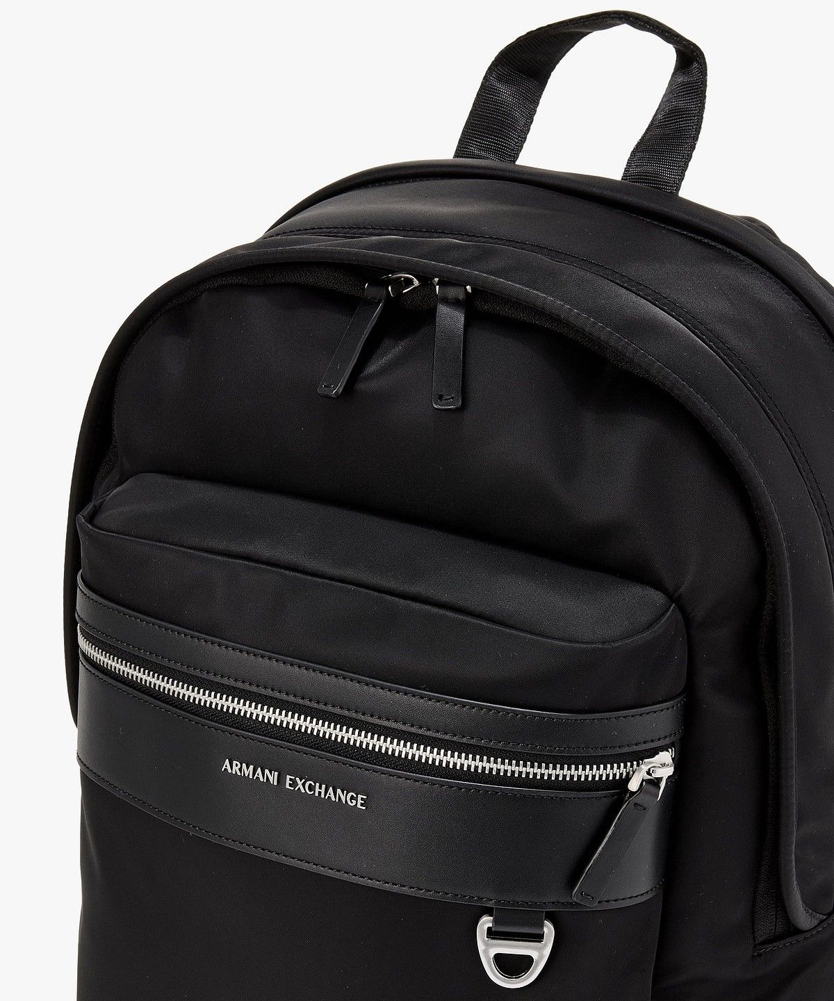 아르마니 익스체인지(ARMANI EXCHANGE) 남성 메탈 로고 나일론 백팩 _블랙_A416170001